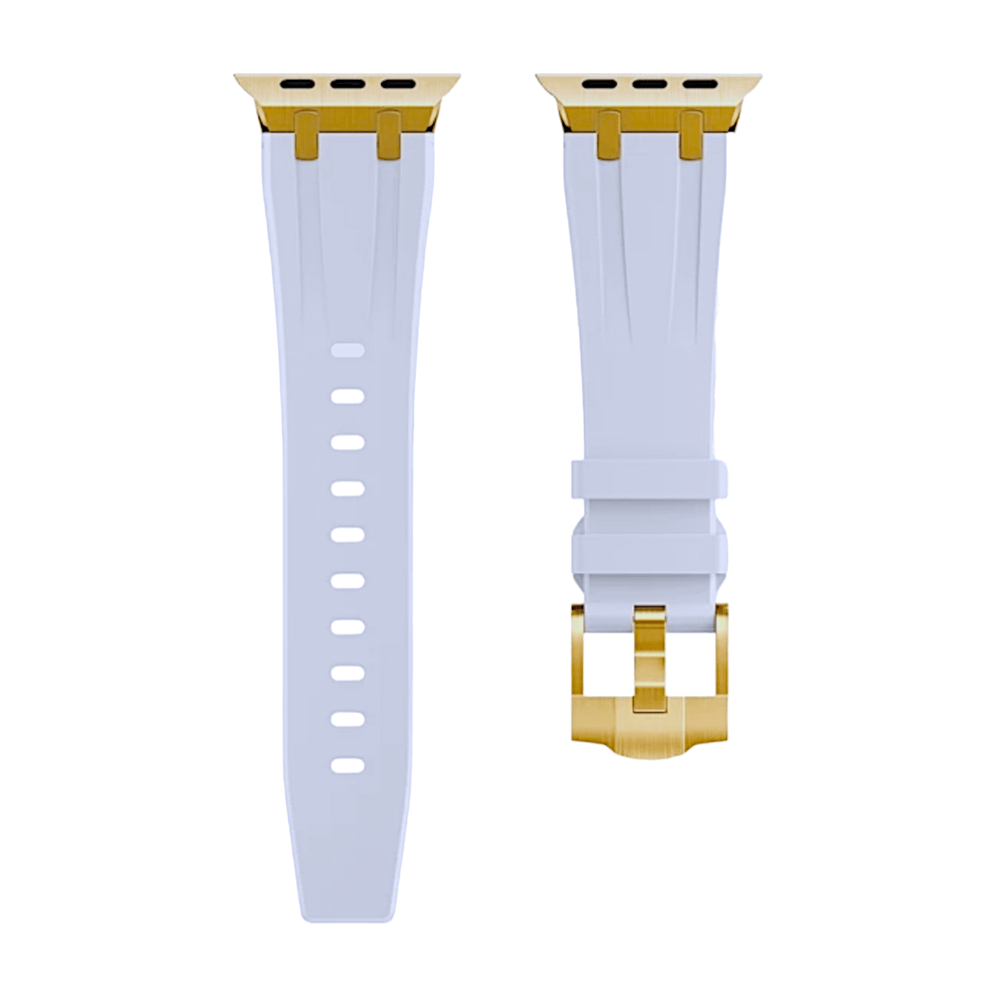Premium FKM Rubber Watch Strap For Apple Watch White - Wrist Envy