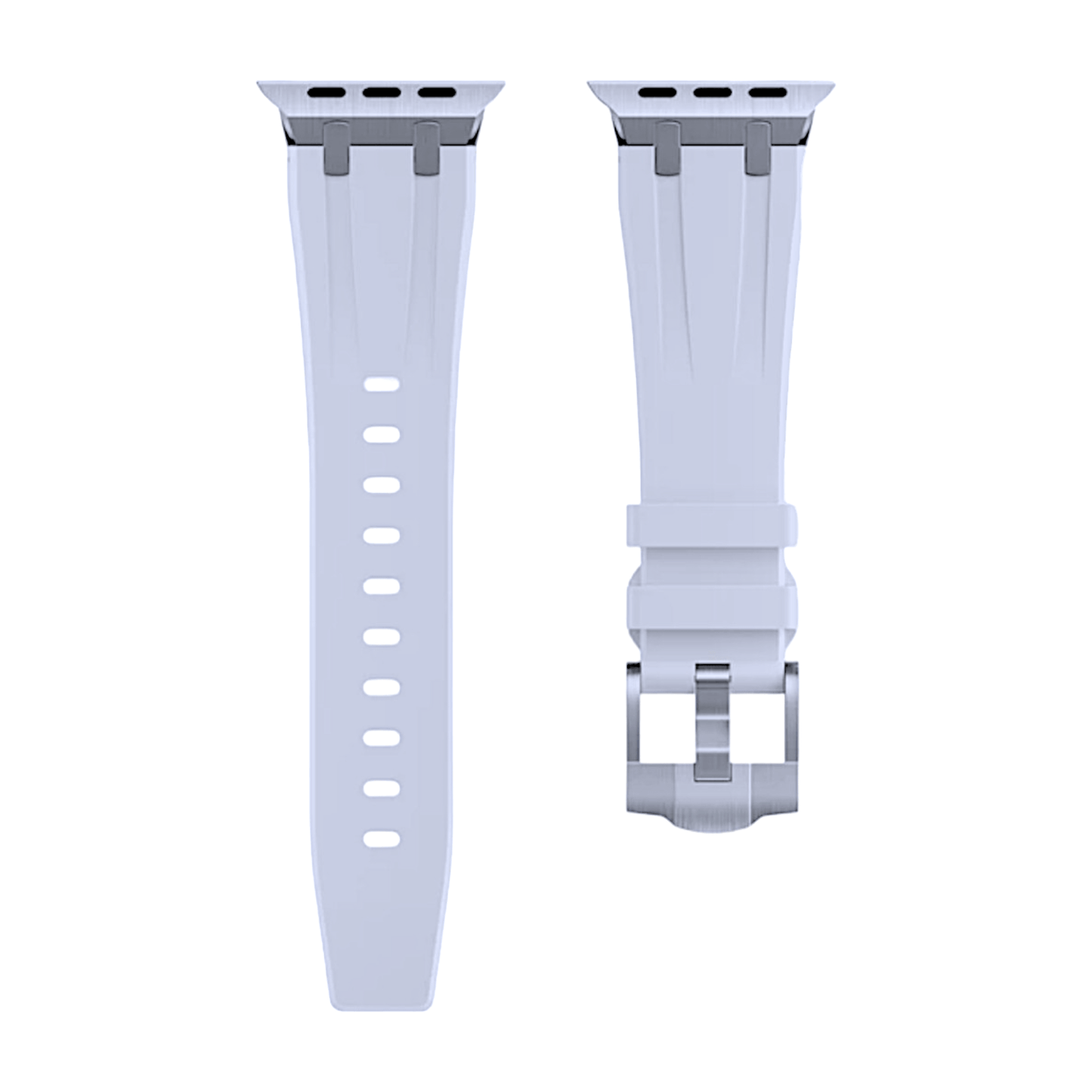 Premium FKM Rubber Watch Strap For Apple Watch White - Wrist Envy