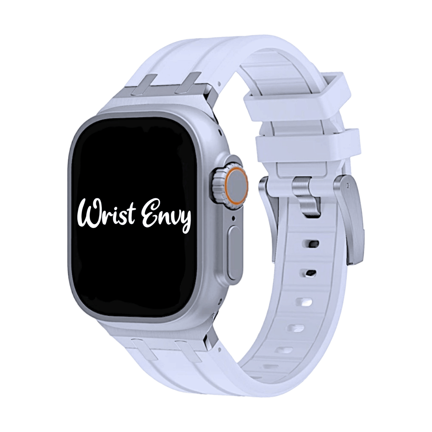Premium FKM Rubber Watch Strap For Apple Watch White - Wrist Envy