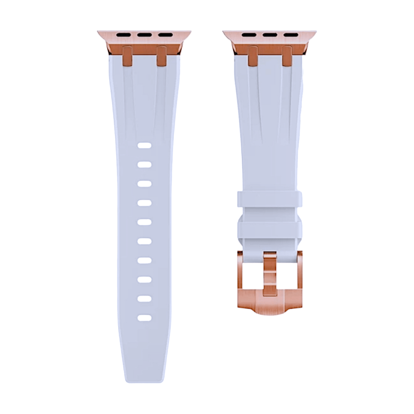 Premium FKM Rubber Watch Strap For Apple Watch White - Wrist Envy