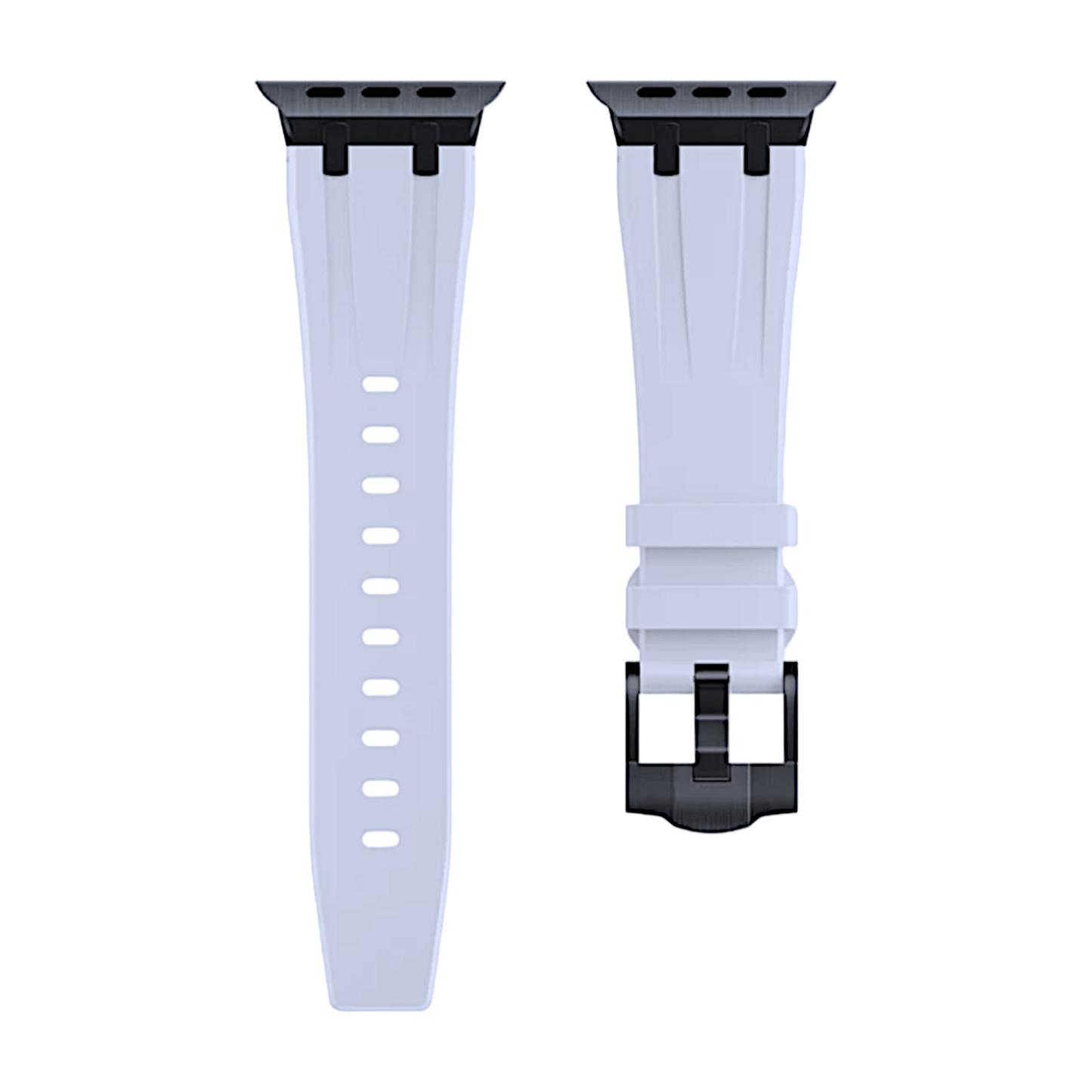 Premium FKM Rubber Watch Strap For Apple Watch White - Wrist Envy