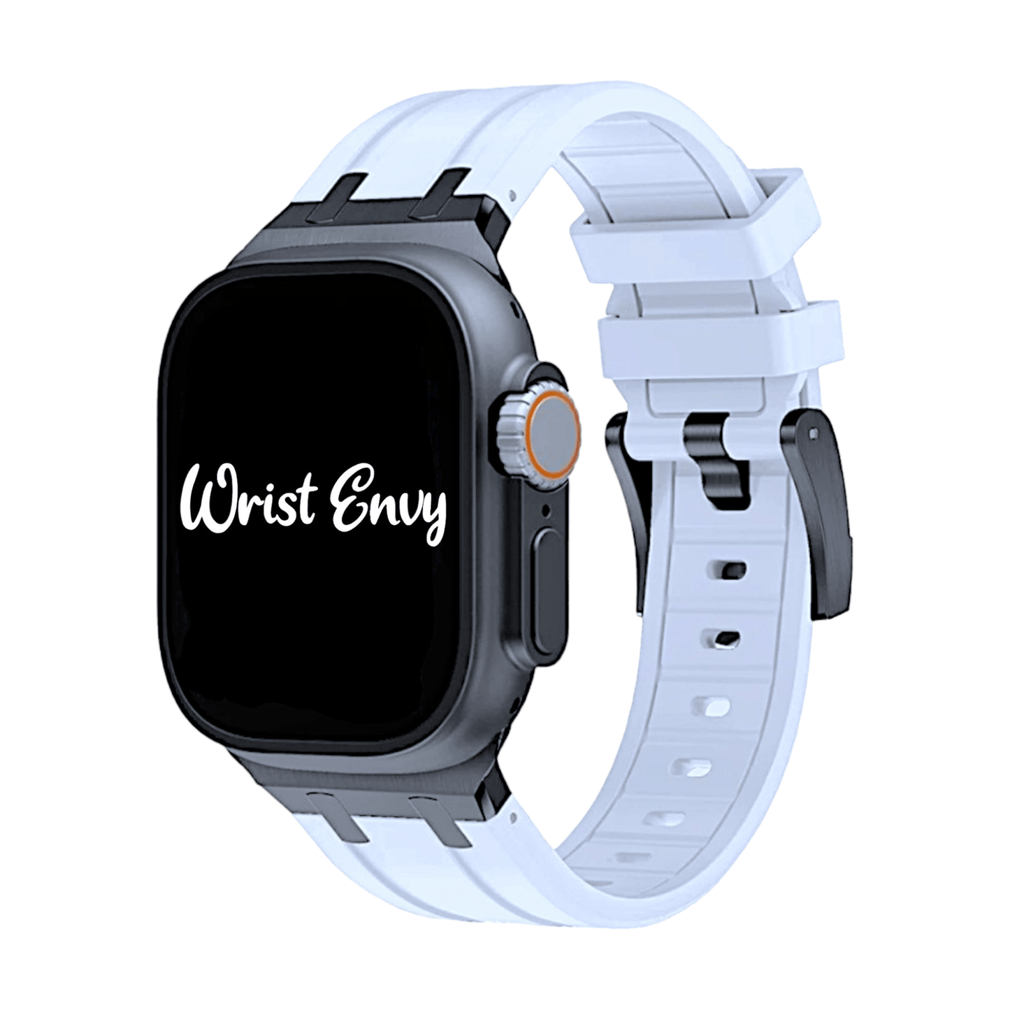 Premium FKM Rubber Watch Strap For Apple Watch White - Wrist Envy