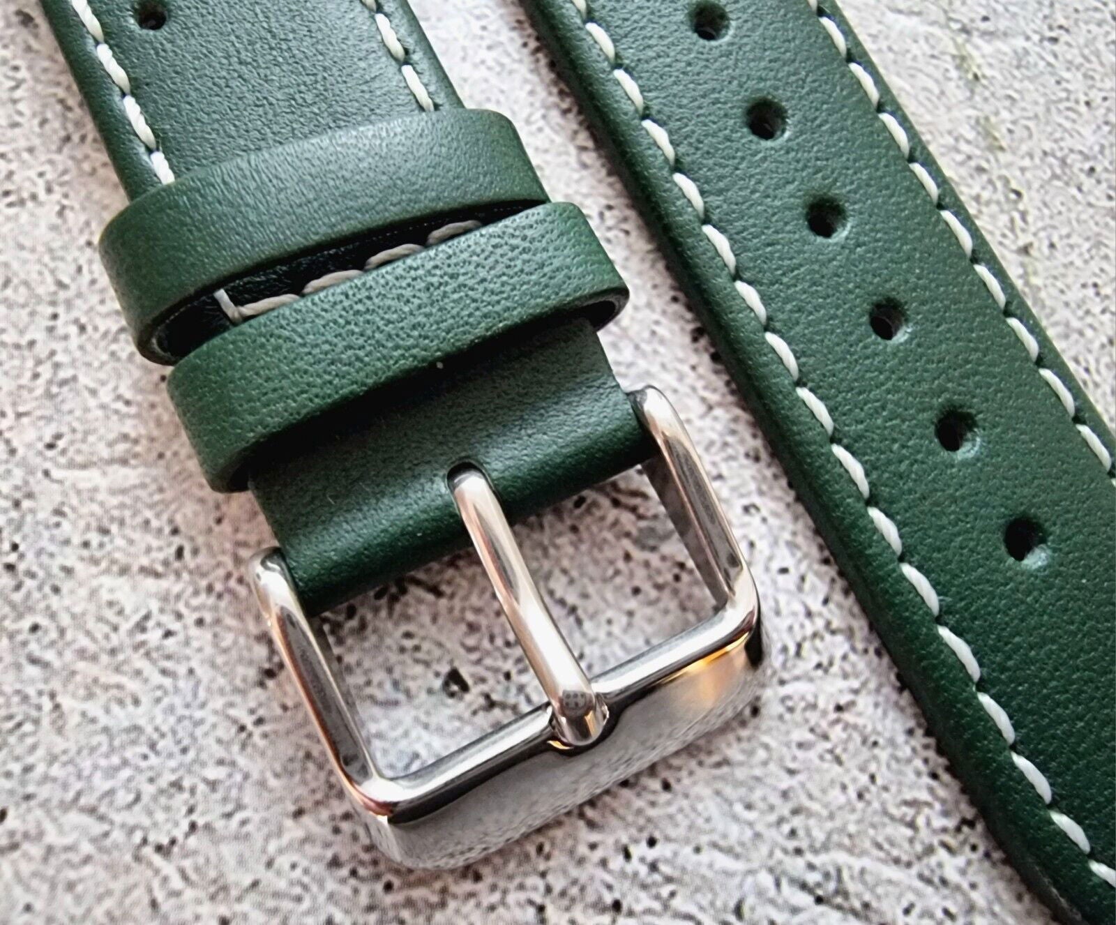 Premium Leather Rally Watch Strap 18mm 20mm 22mm 24mm - Wrist Envy