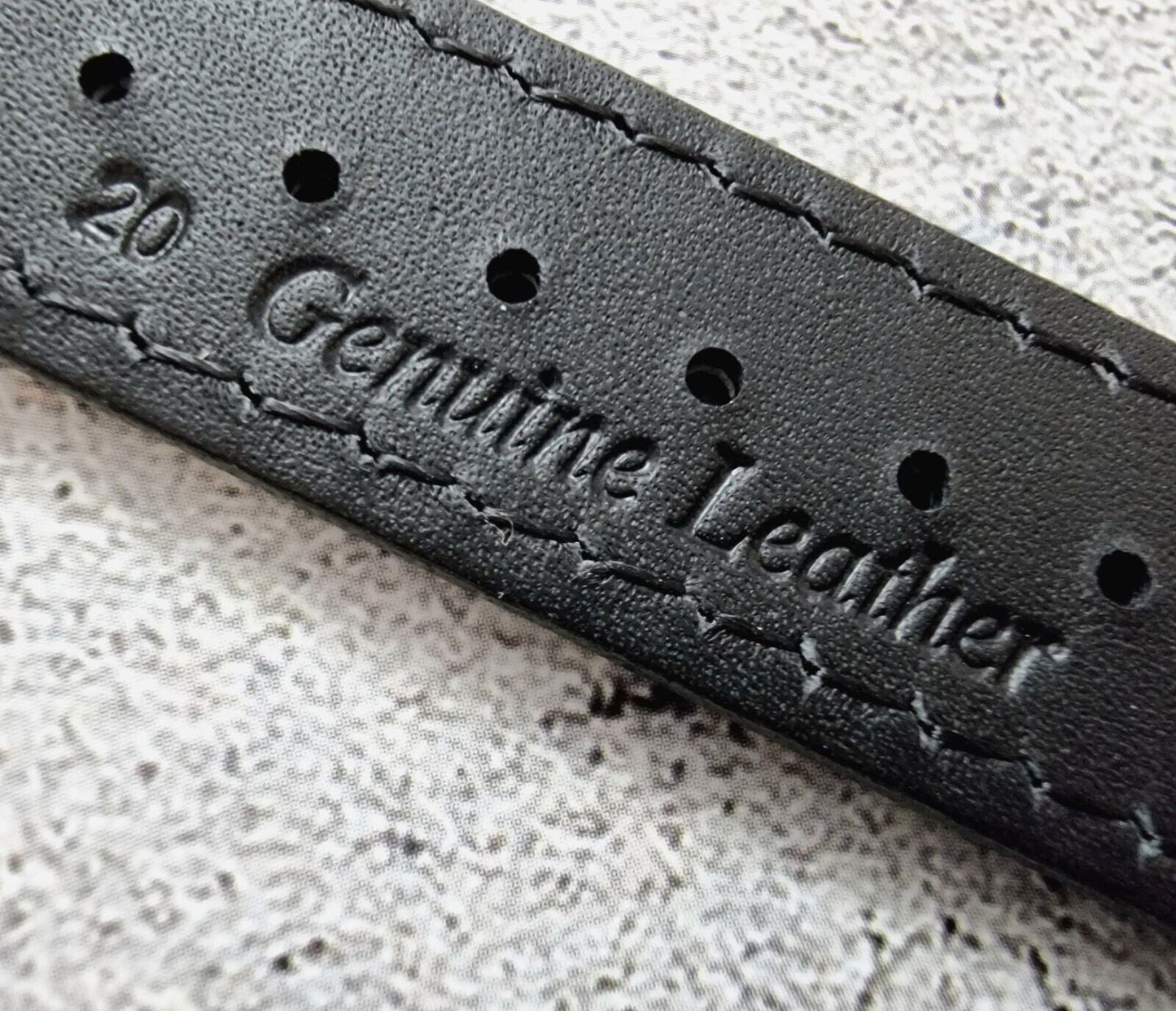 Premium Leather Rally Watch Strap 18mm 20mm 22mm 24mm - Wrist Envy
