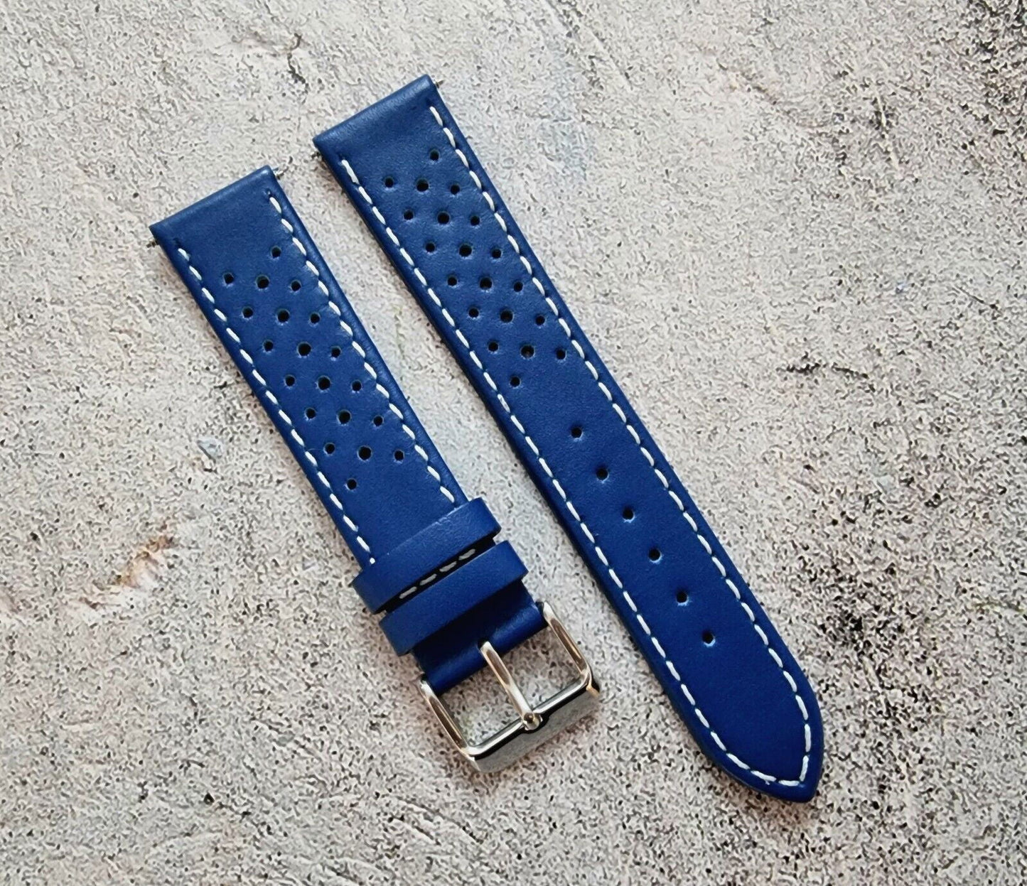 Premium Leather Rally Watch Strap 18mm 20mm 22mm 24mm - Wrist Envy