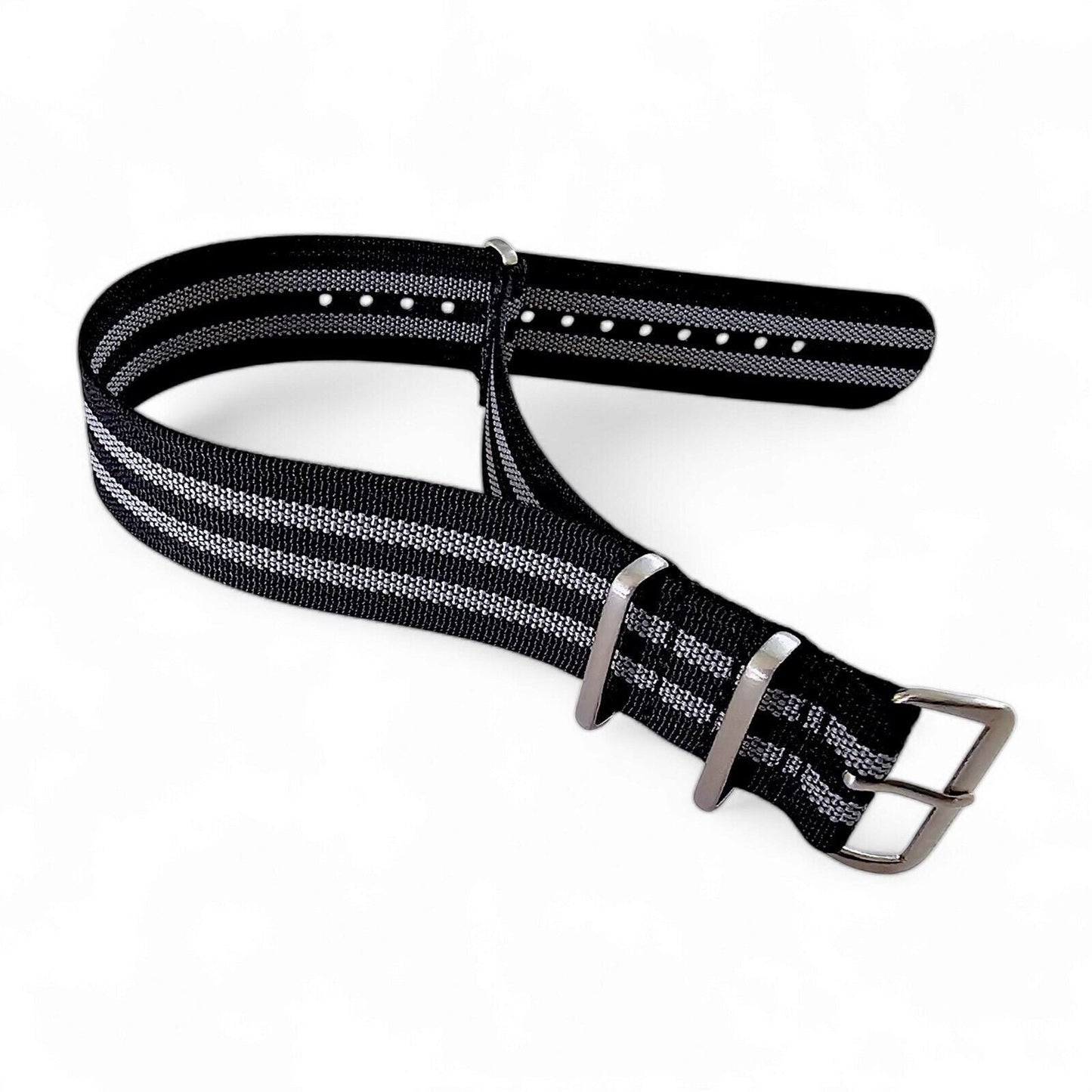 Premium Ribbed Military Watch Strap 18mm 20mm 22mm - Wrist Envy