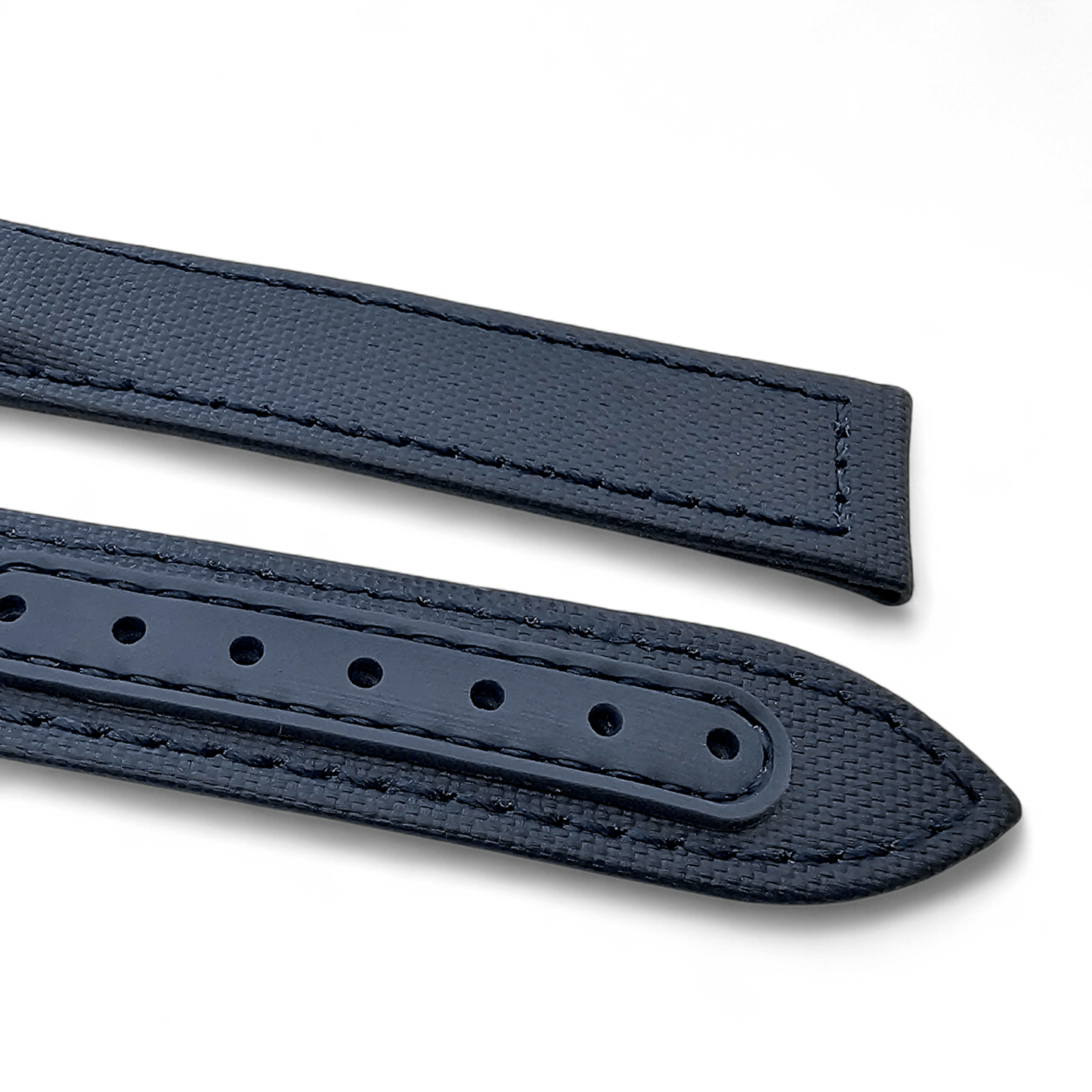 Premium Sailcloth Deployment Watch Strap 20mm 22mm Blue - Wrist Envy