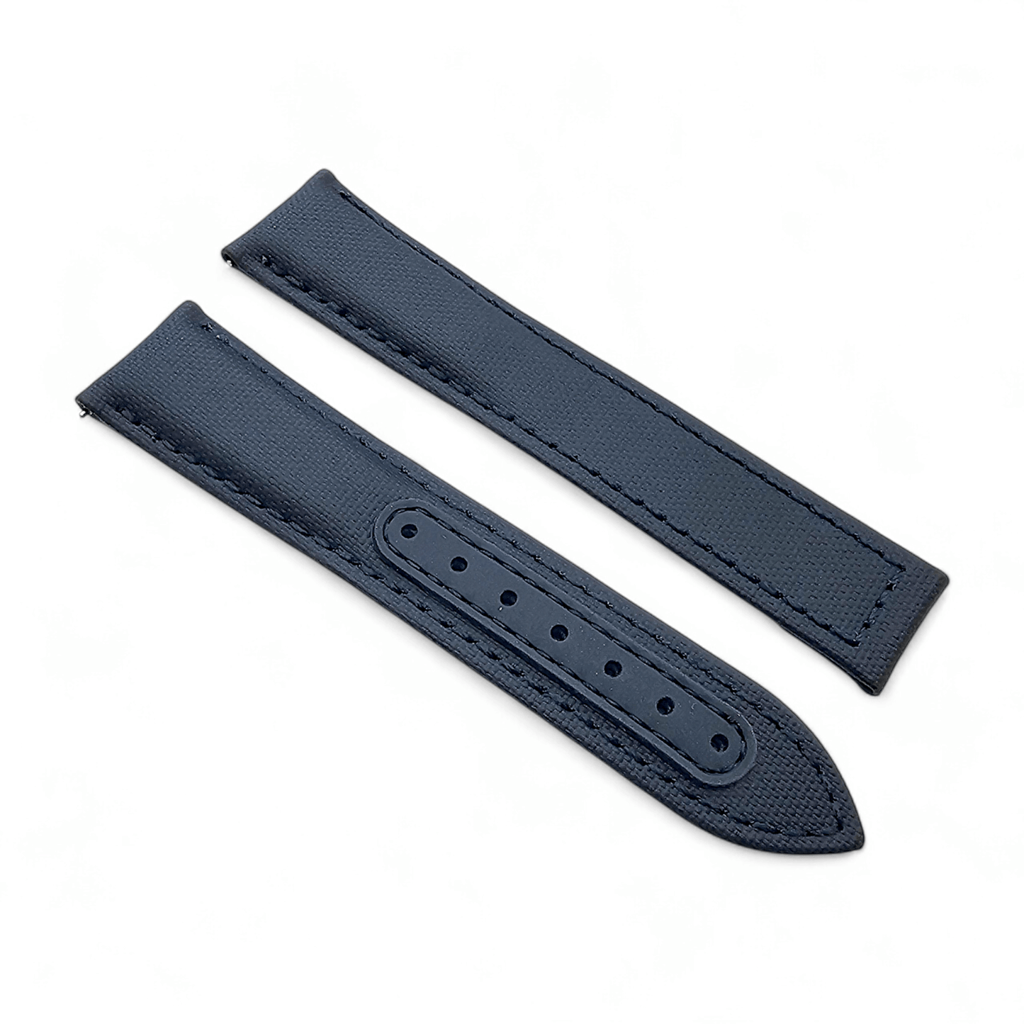Premium Sailcloth Deployment Watch Strap 20mm 22mm Blue - Wrist Envy