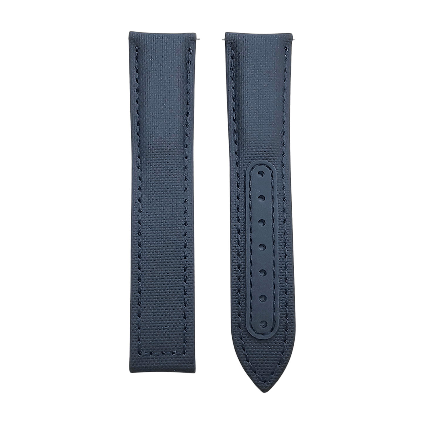 Premium Sailcloth Deployment Watch Strap 20mm 22mm Blue - Wrist Envy