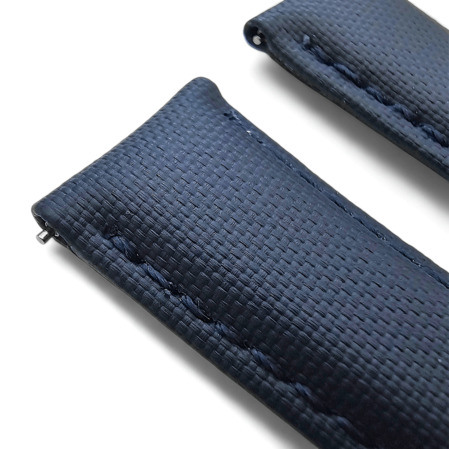 Premium Sailcloth Deployment Watch Strap 20mm 22mm Blue - Wrist Envy