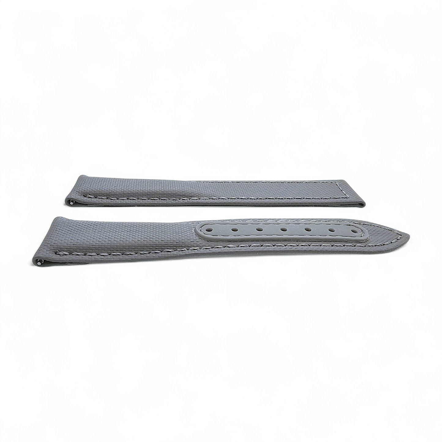 Premium Sailcloth Deployment Watch Strap 20mm 22mm Grey - Wrist Envy