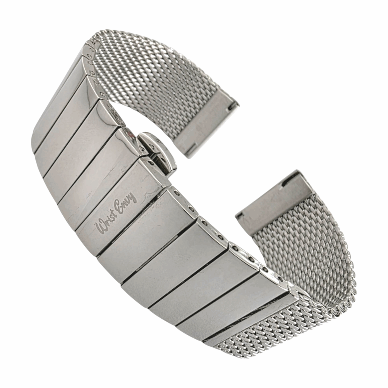 Premium Shark Mesh 3mm Thick Bracelet 316L Stainless Steel 20mm 22mm - Wrist Envy