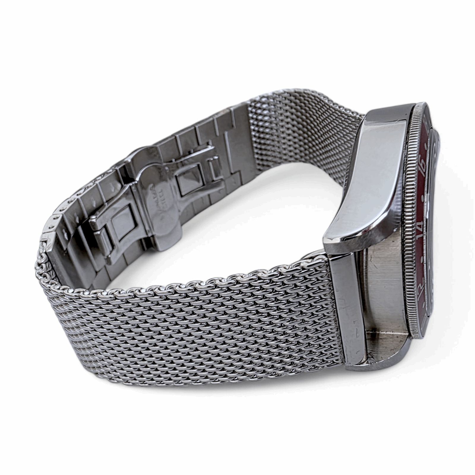 Premium Shark Mesh 3mm Thick Bracelet 316L Stainless Steel 20mm 22mm - Wrist Envy