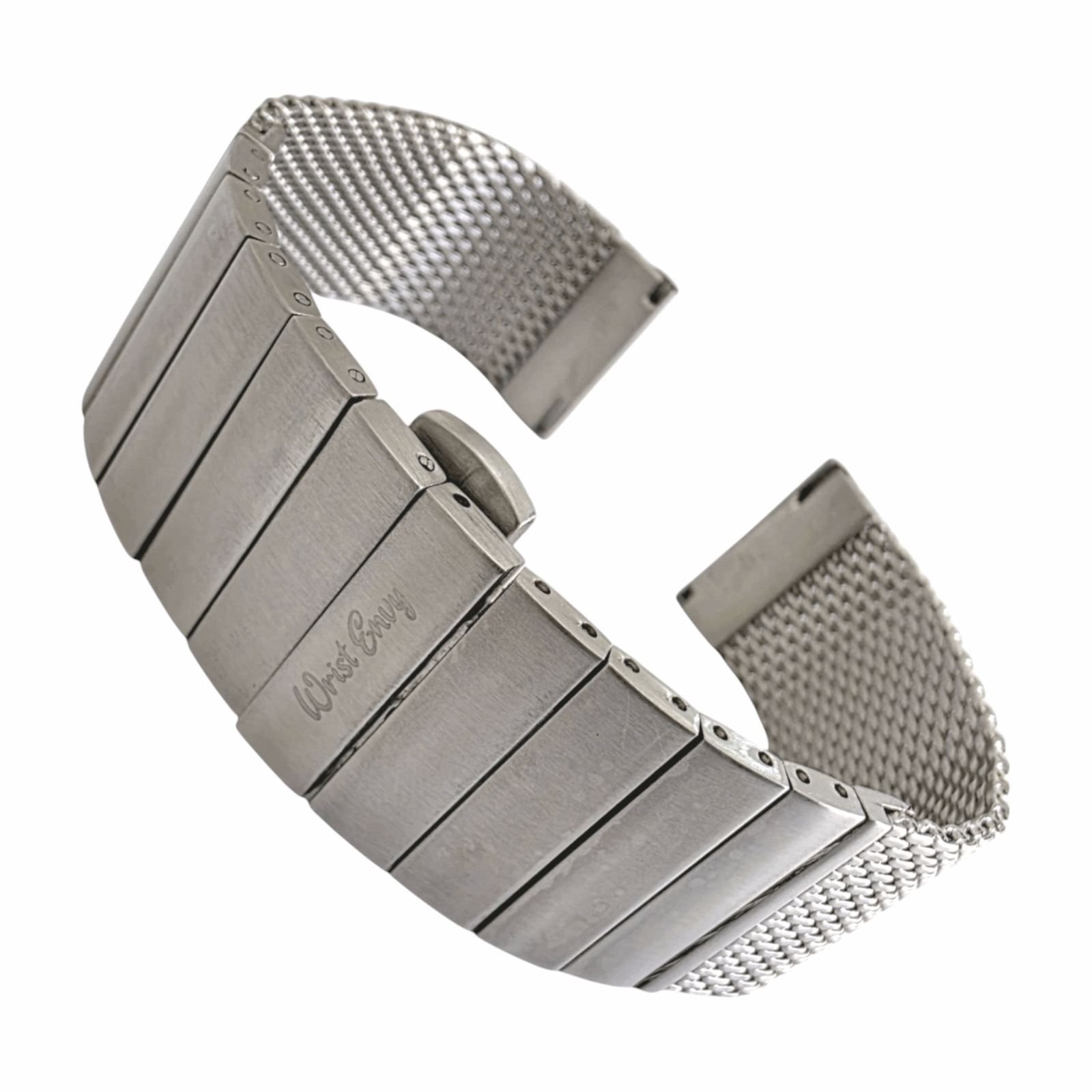 Premium Shark Mesh 3mm Thick Bracelet 316L Stainless Steel 20mm 22mm - Wrist Envy