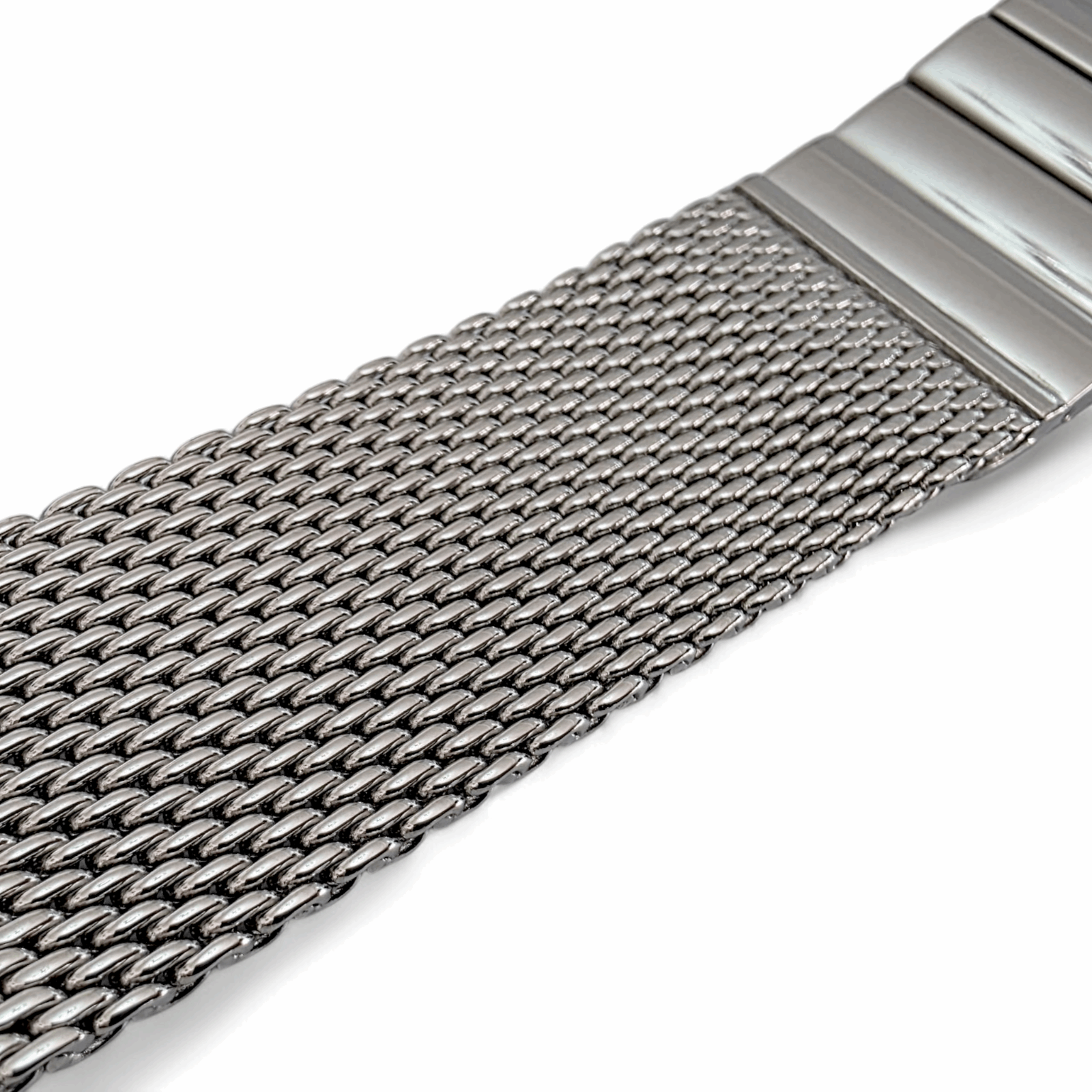 Premium Shark Mesh 3mm Thick Bracelet 316L Stainless Steel 20mm 22mm - Wrist Envy