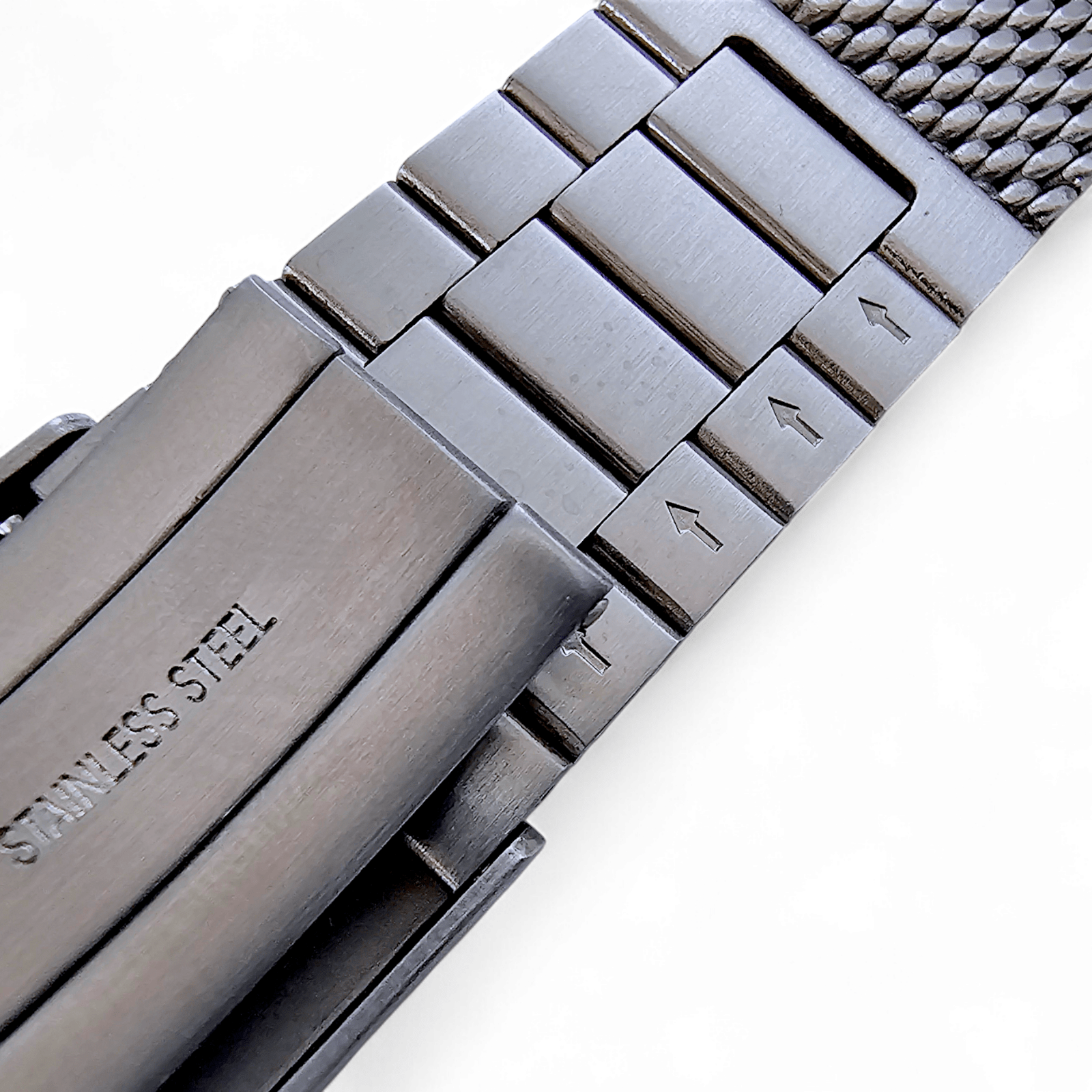 Premium Shark Mesh 5mm Thick Bracelet 316L Stainless Steel 20mm 22mm Polished - Wrist Envy
