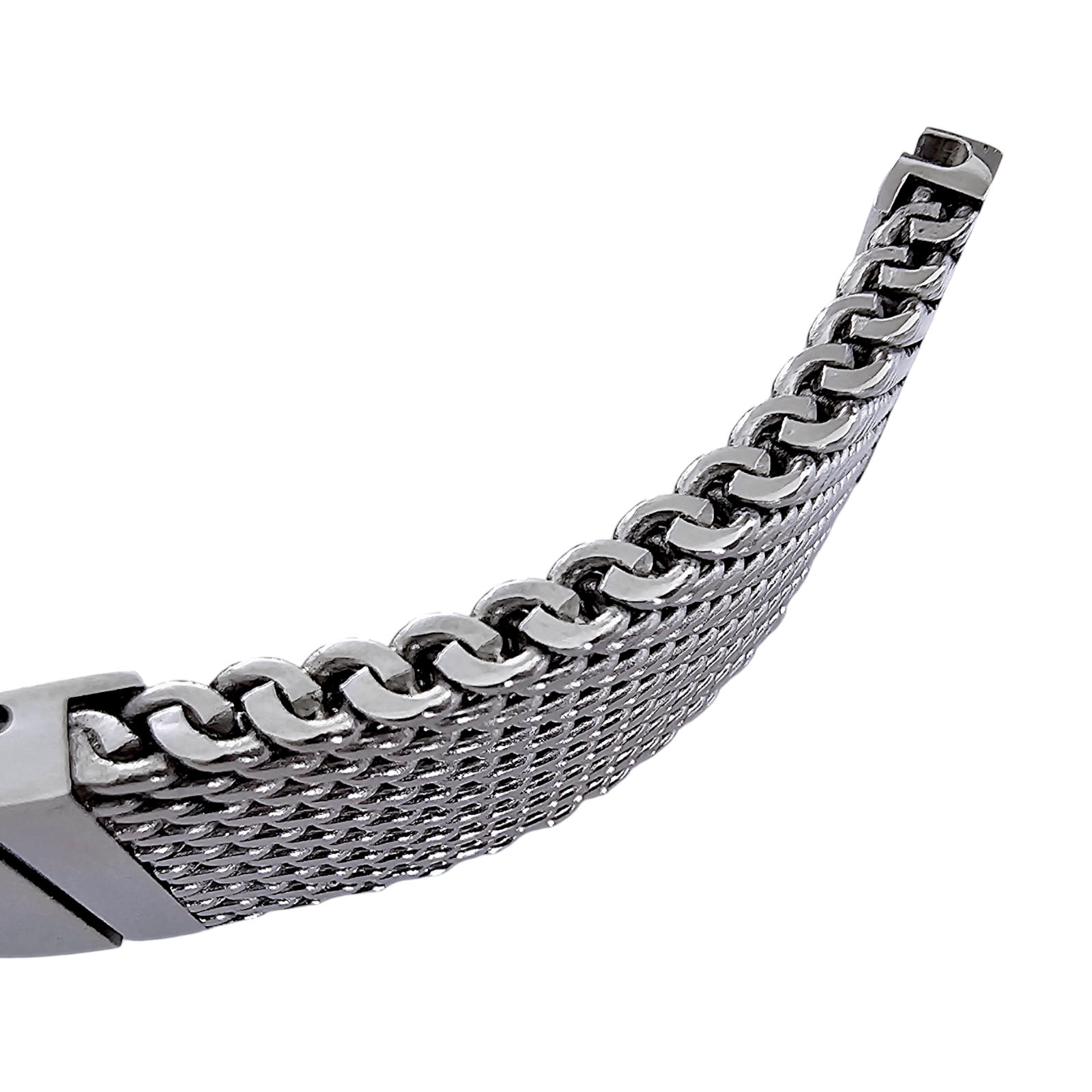 Premium Shark Mesh 5mm Thick Bracelet 316L Stainless Steel 20mm 22mm Polished - Wrist Envy