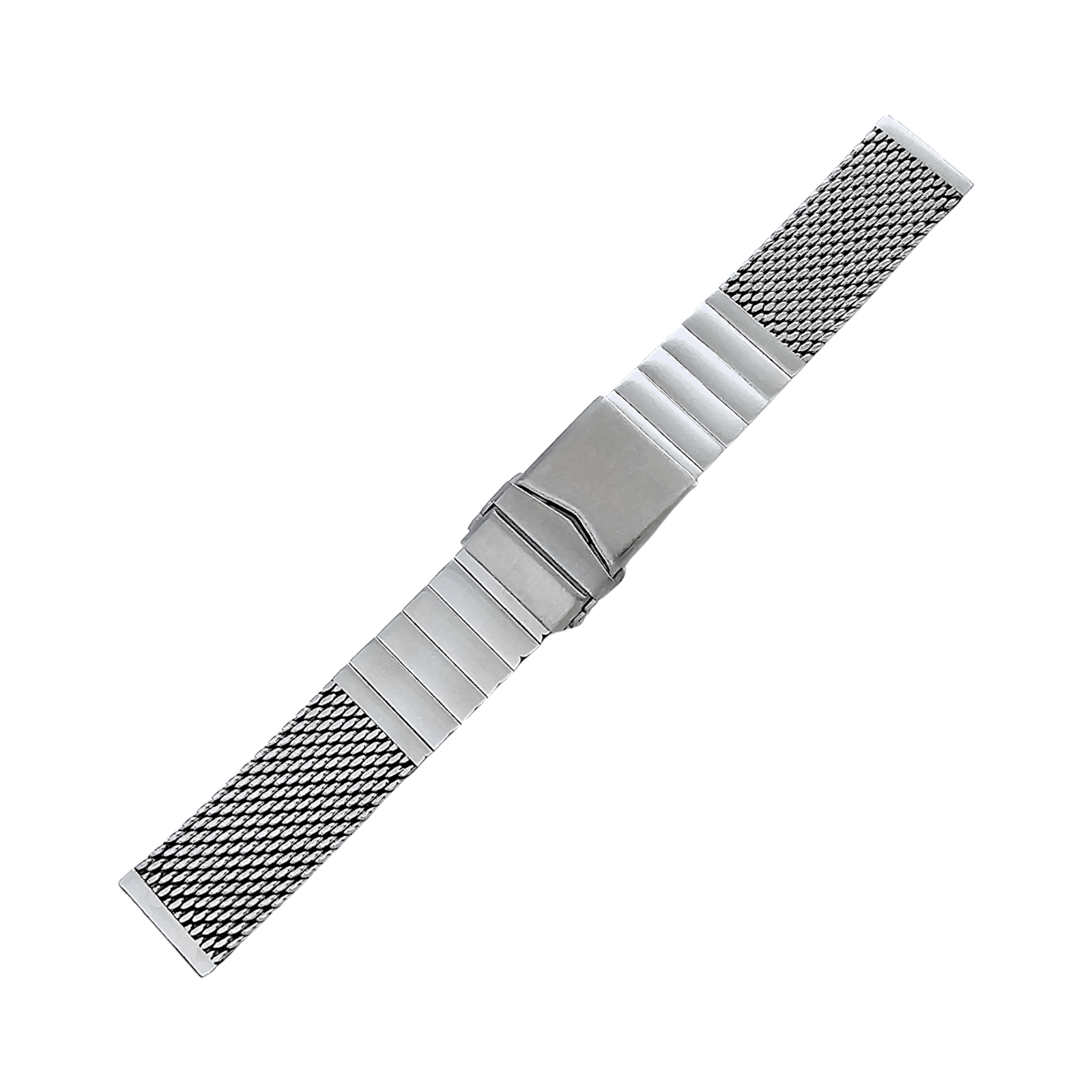 Premium Shark Mesh 5mm Thick Bracelet 316L Stainless Steel 20mm 22mm Polished - Wrist Envy