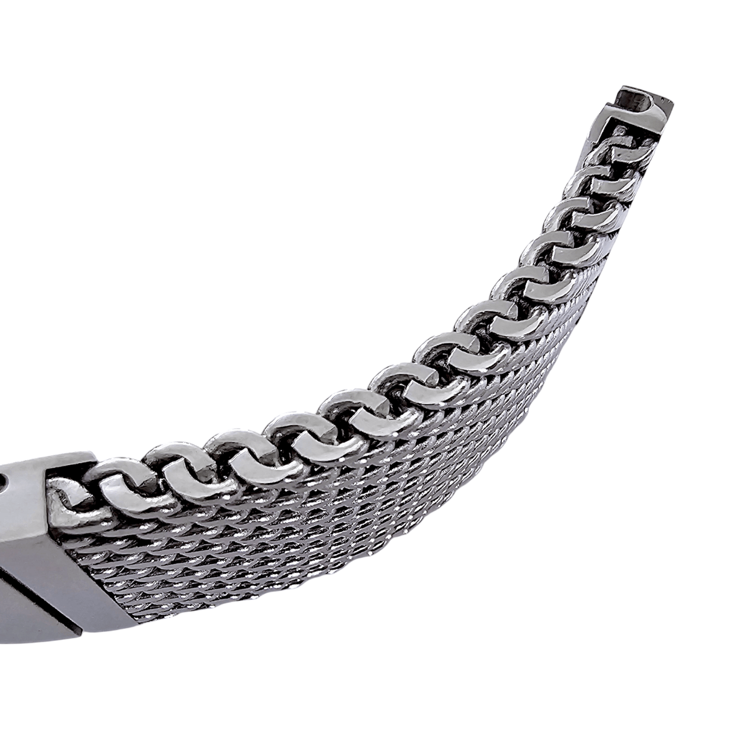 Premium Shark Mesh 5mm Thick Bracelet 316L Steel 20mm 22mm Brushed - Wrist Envy