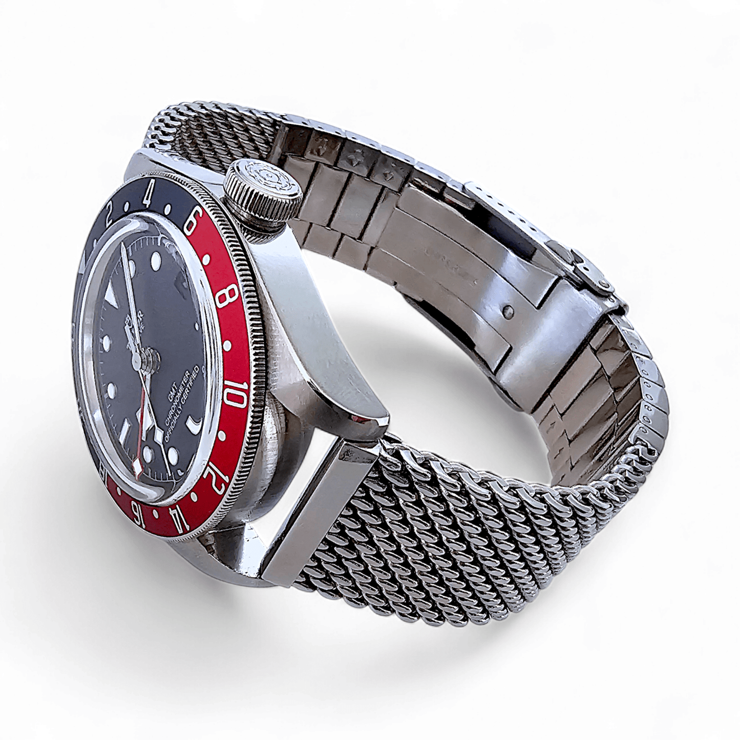 Premium Shark Mesh 5mm Thick Bracelet 316L Steel 20mm 22mm Brushed - Wrist Envy