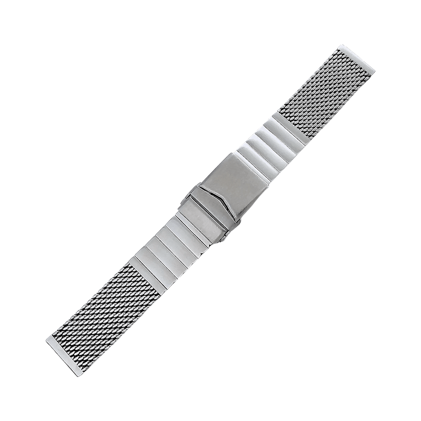 Premium Shark Mesh 5mm Thick Bracelet 316L Steel 20mm 22mm Brushed - Wrist Envy