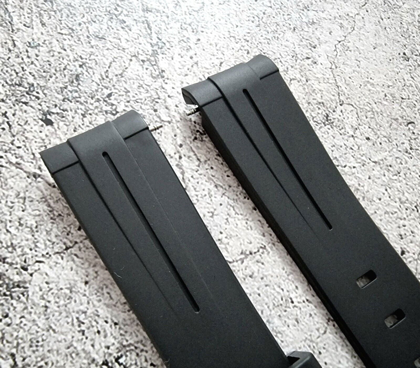 Premium Silicone Rubber Curved End Divers Watch Strap Band 20mm 21mm 22mm - Wrist Envy