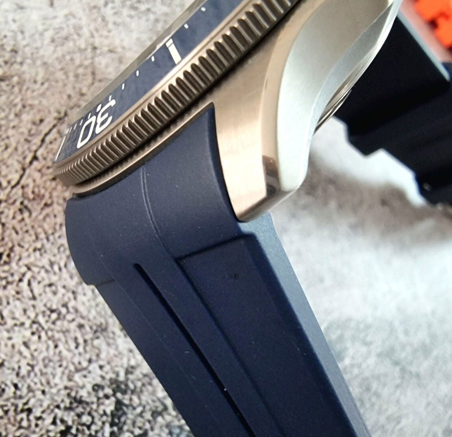 Premium Silicone Rubber Curved End Divers Watch Strap Band 20mm 21mm 22mm - Wrist Envy