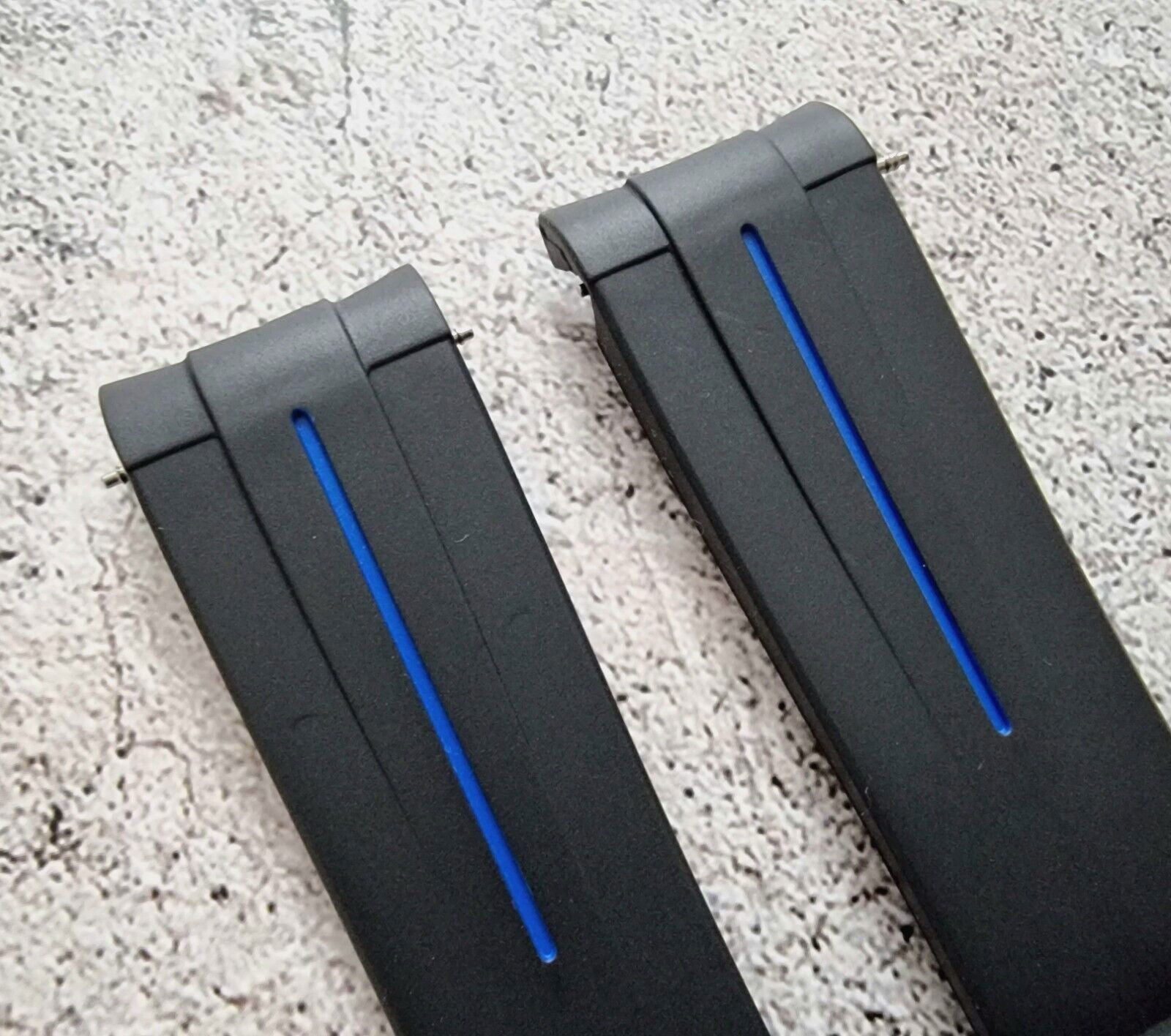Premium Silicone Rubber Curved End Divers Watch Strap Band 20mm 21mm 22mm - Wrist Envy