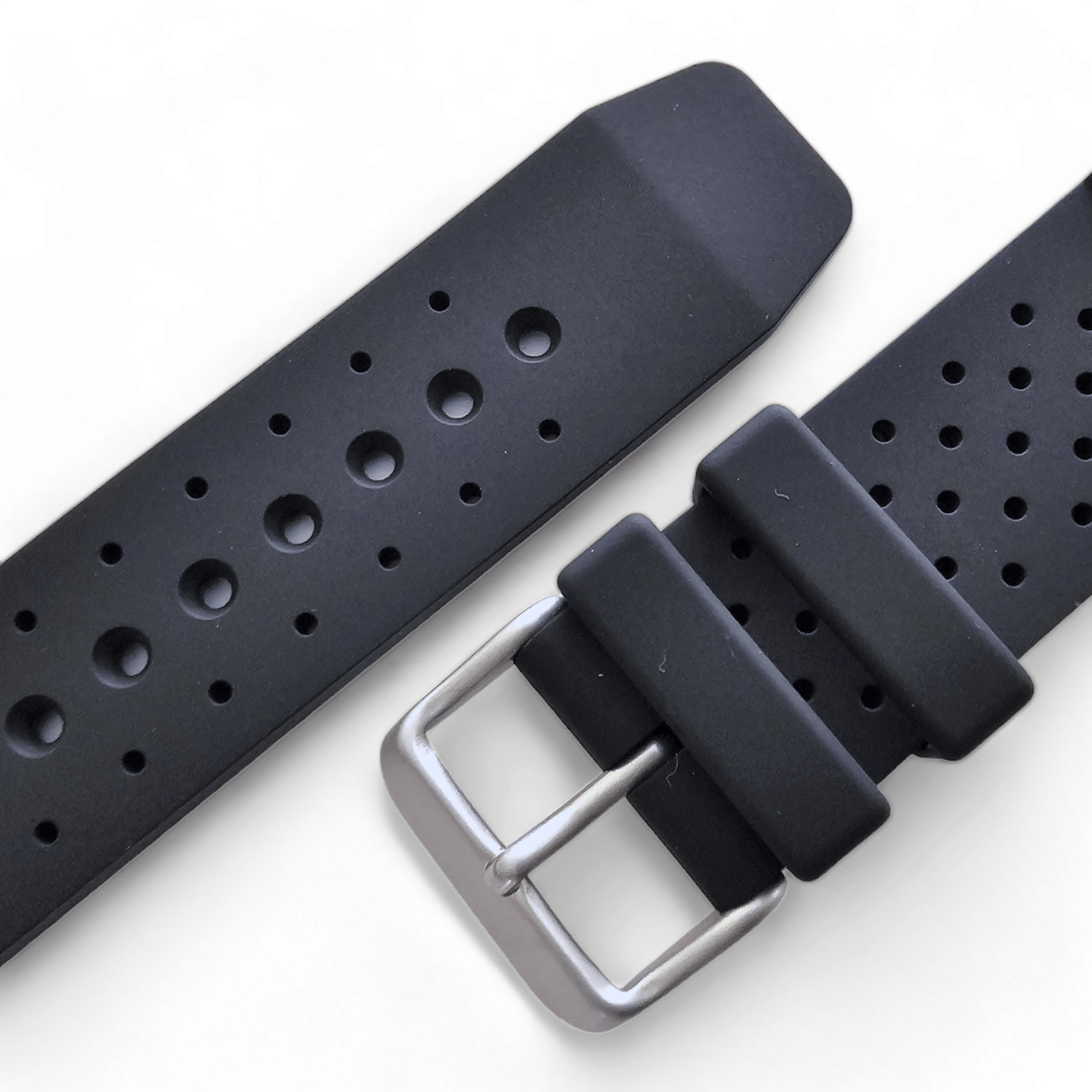 Premium Silicone Rubber ND Limits Divers Watch Strap Band 18mm 20mm 22mm 24mm Black - Wrist Envy