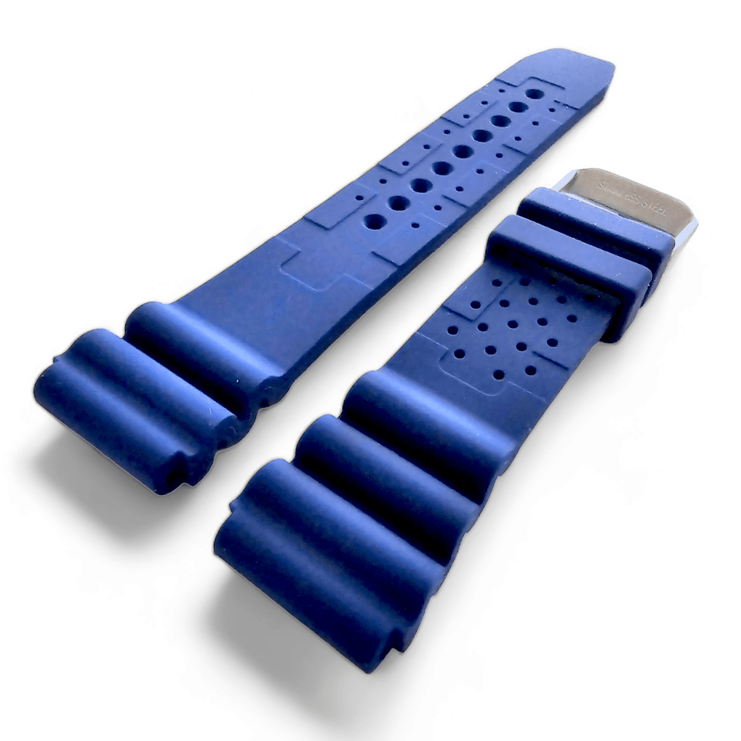 Premium Silicone Rubber ND Limits Divers Watch Strap Band 18mm 20mm 22mm 24mm Blue - Wrist Envy