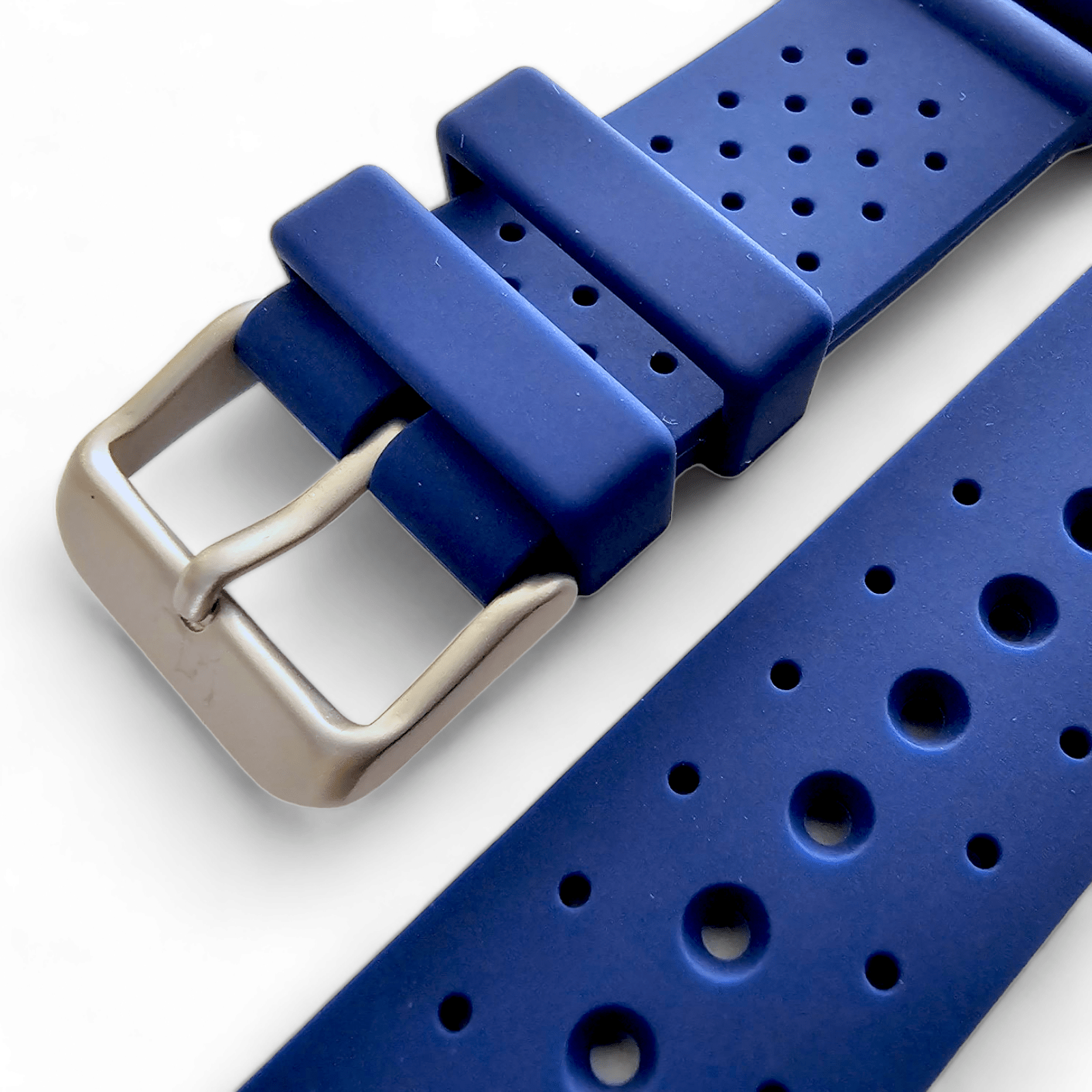 Premium Silicone Rubber ND Limits Divers Watch Strap Band 18mm 20mm 22mm 24mm Blue - Wrist Envy