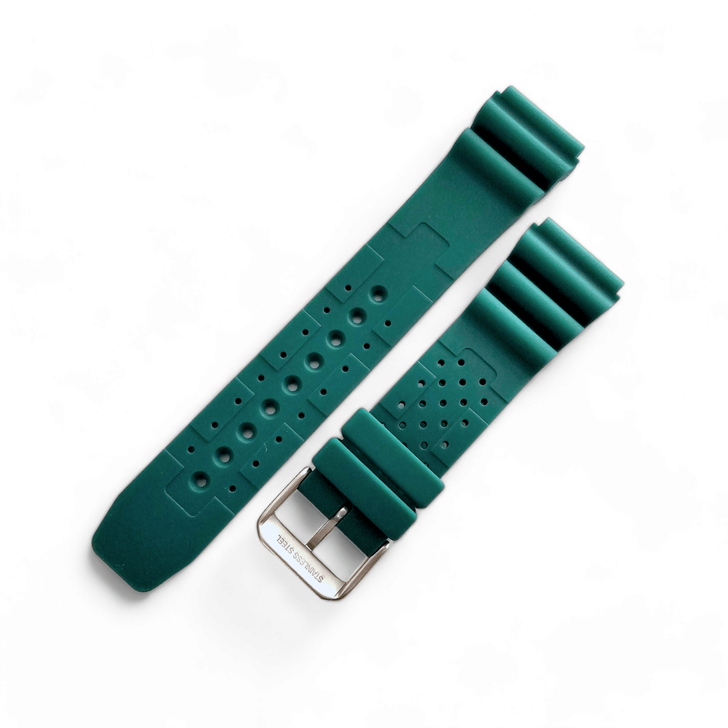 Premium Silicone Rubber ND Limits Divers Watch Strap Band 18mm 20mm 22mm 24mm Green - Wrist Envy