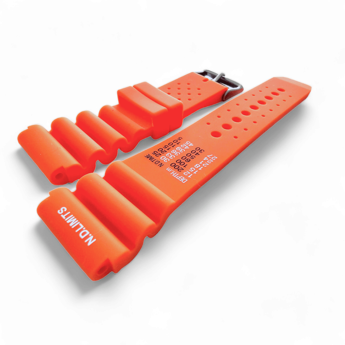 Premium Silicone Rubber ND Limits Divers Watch Strap Band 18mm 20mm 22mm 24mm Orange - Wrist Envy