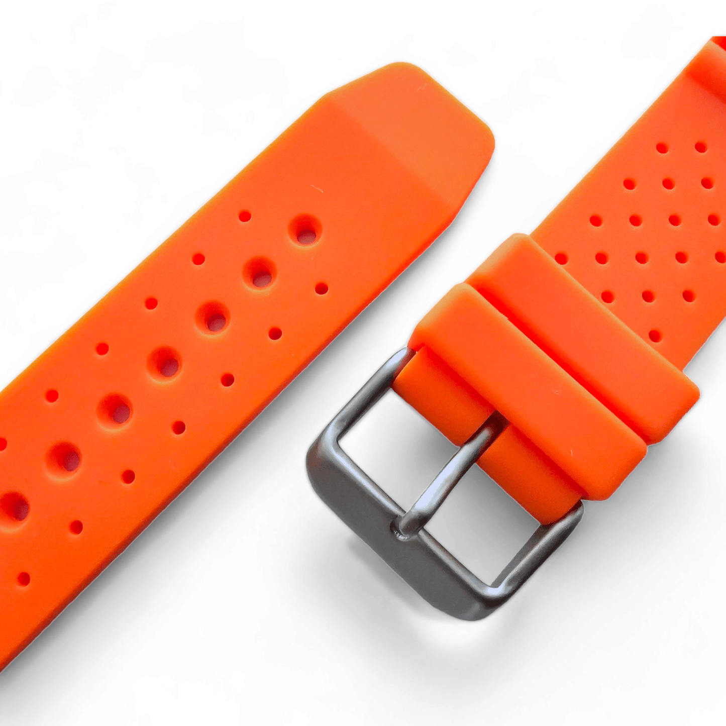Premium Silicone Rubber ND Limits Divers Watch Strap Band 18mm 20mm 22mm 24mm Orange - Wrist Envy