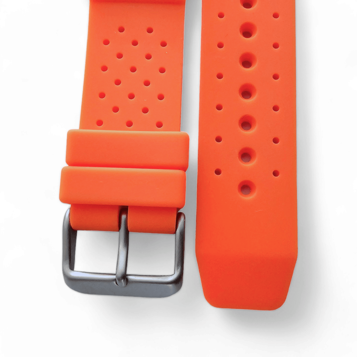 Premium Silicone Rubber ND Limits Divers Watch Strap Band 18mm 20mm 22mm 24mm Orange - Wrist Envy