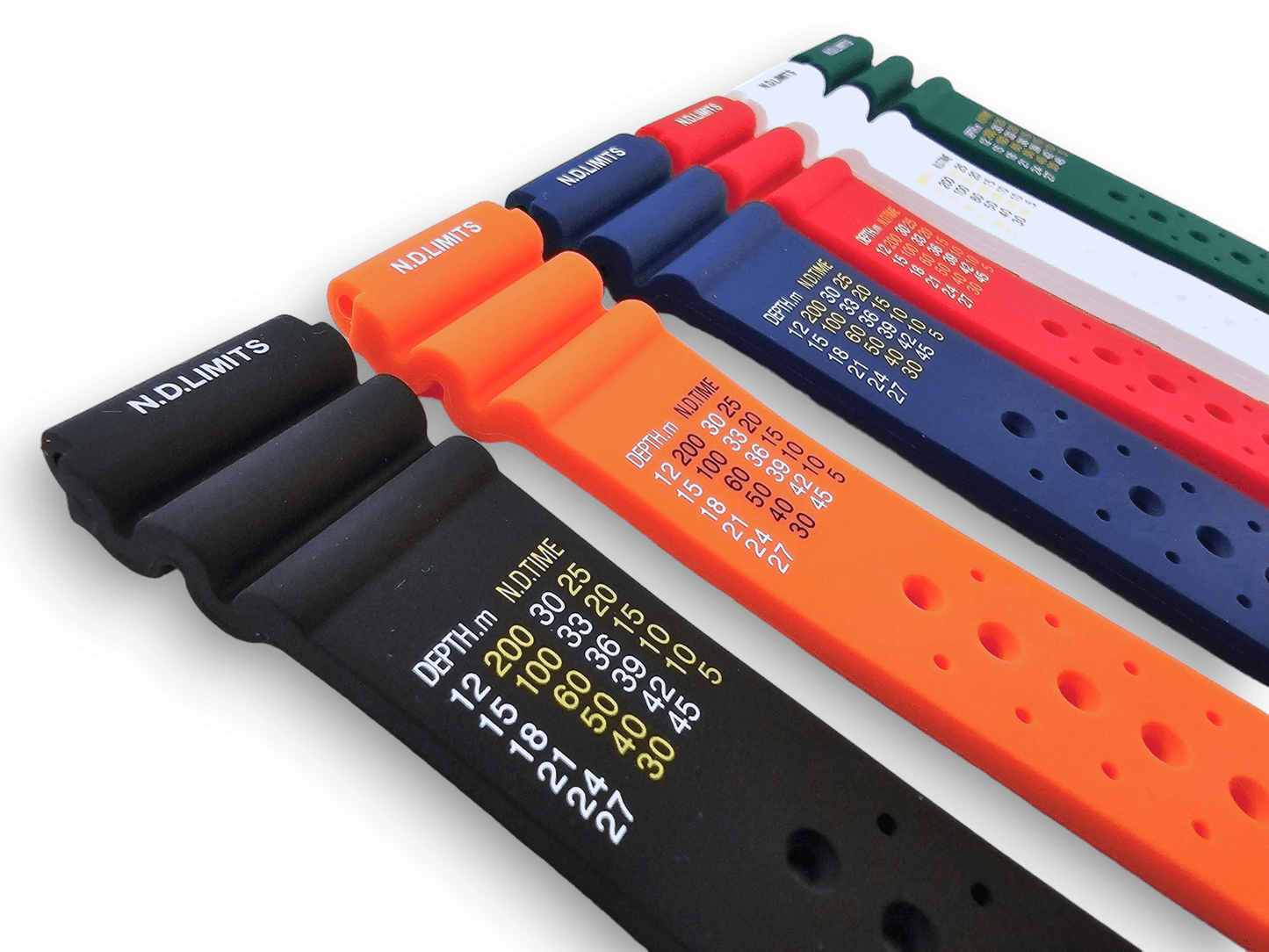 Premium Silicone Rubber ND Limits Divers Watch Strap Band 18mm 20mm 22mm 24mm Red - Wrist Envy