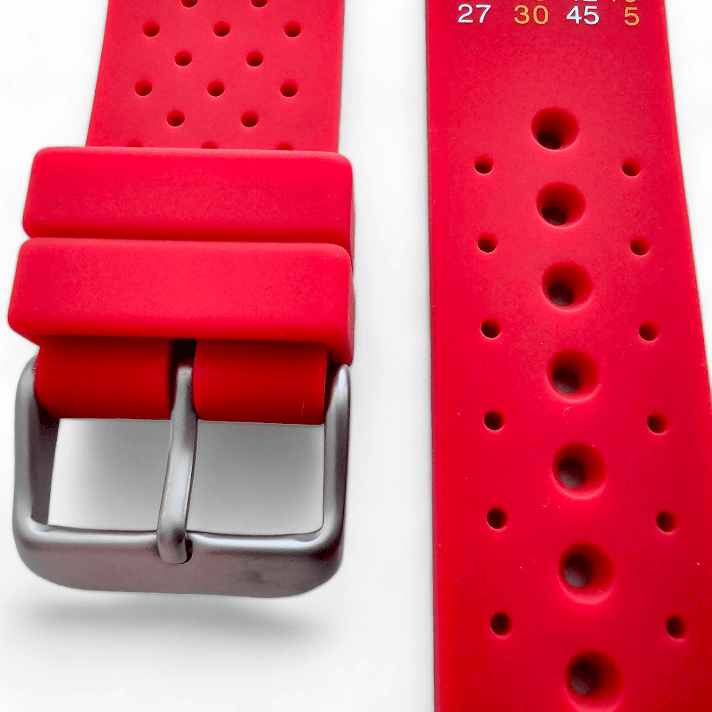 Premium Silicone Rubber ND Limits Divers Watch Strap Band 18mm 20mm 22mm 24mm Red - Wrist Envy