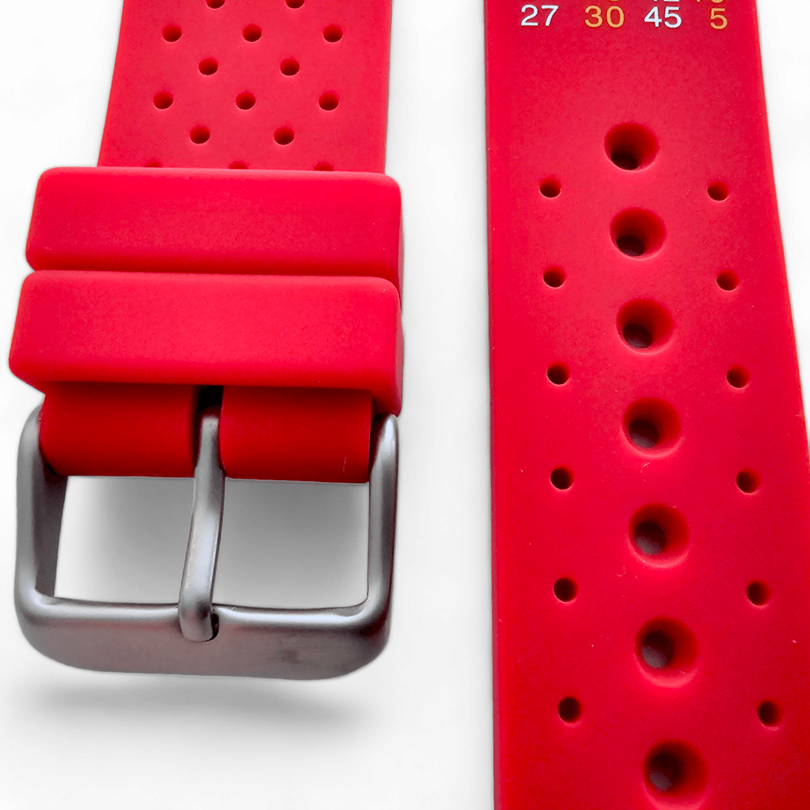 Premium Silicone Rubber ND Limits Divers Watch Strap Band 18mm 20mm 22mm 24mm Red - Wrist Envy