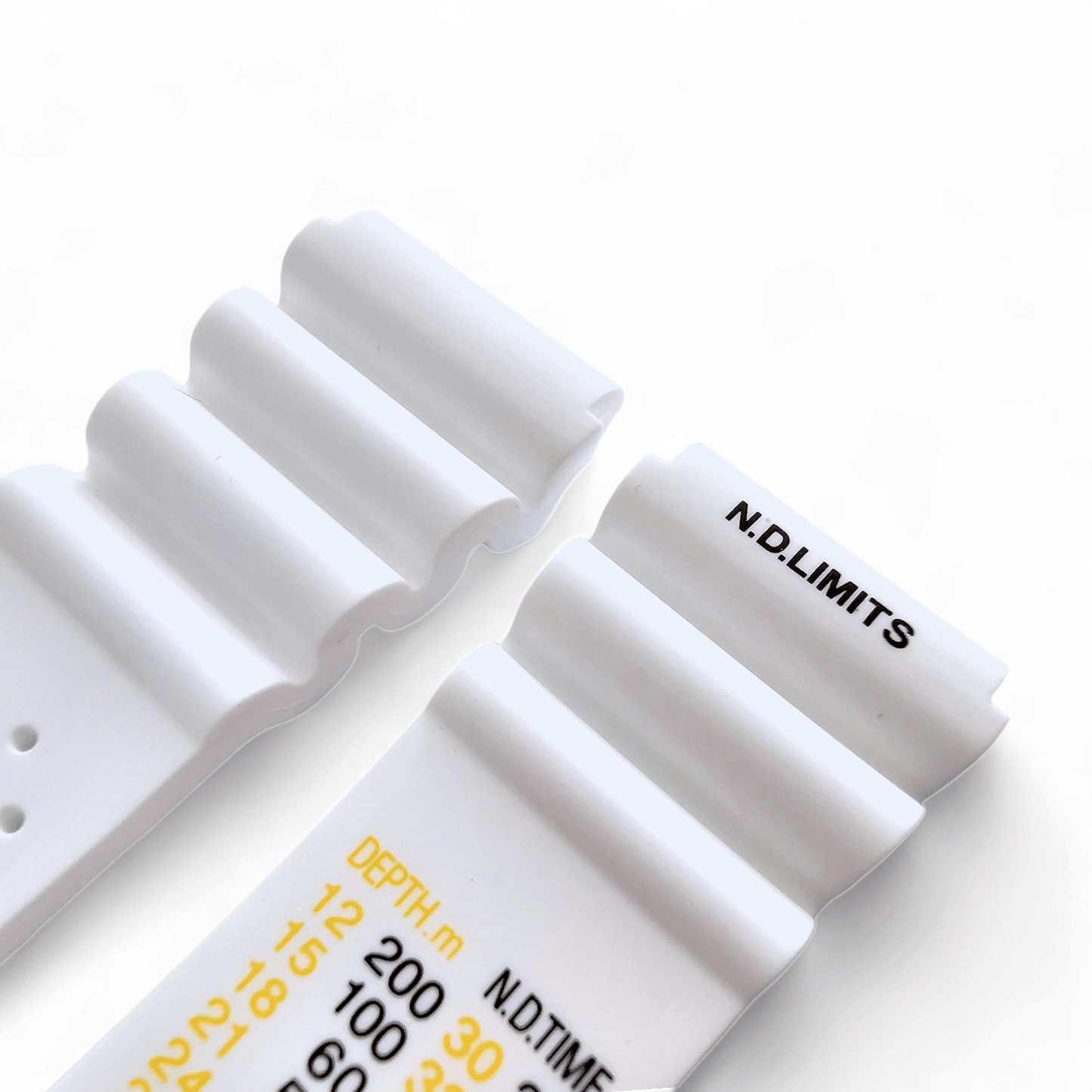 Premium Silicone Rubber ND Limits Divers Watch Strap Band 18mm 20mm 22mm 24mm White - Wrist Envy
