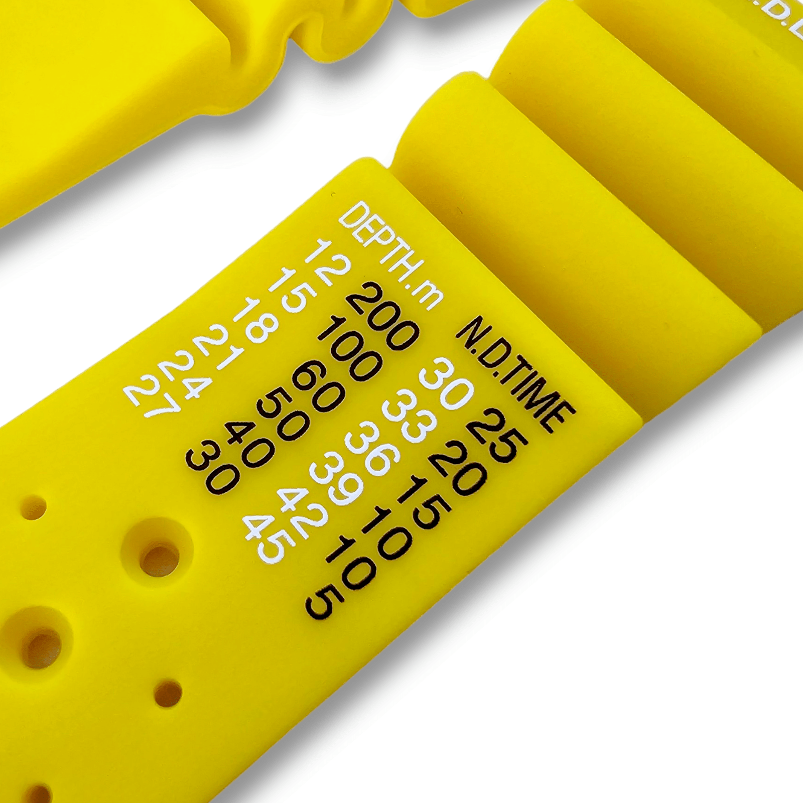 Premium Silicone Rubber ND Limits Divers Watch Strap Band 18mm 20mm 22mm 24mm Yellow - Wrist Envy