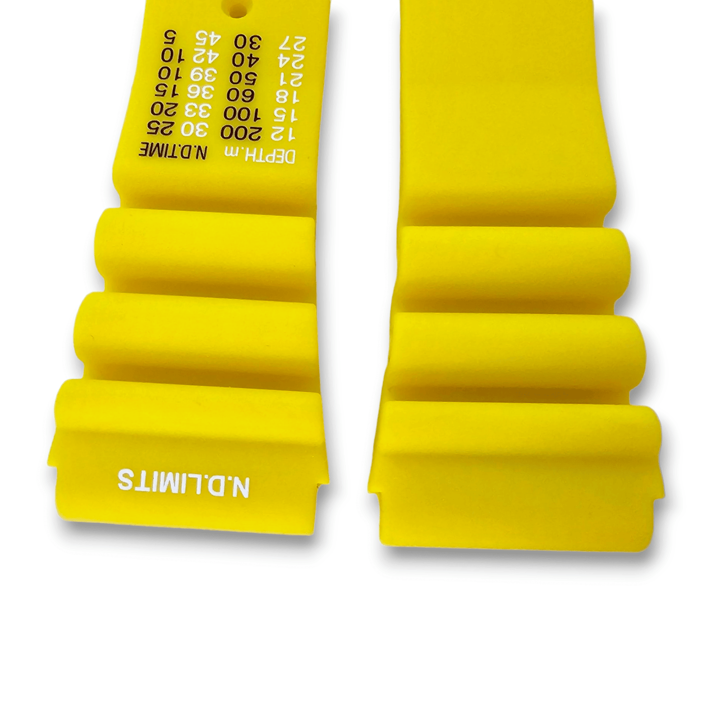 Premium Silicone Rubber ND Limits Divers Watch Strap Band 18mm 20mm 22mm 24mm Yellow - Wrist Envy