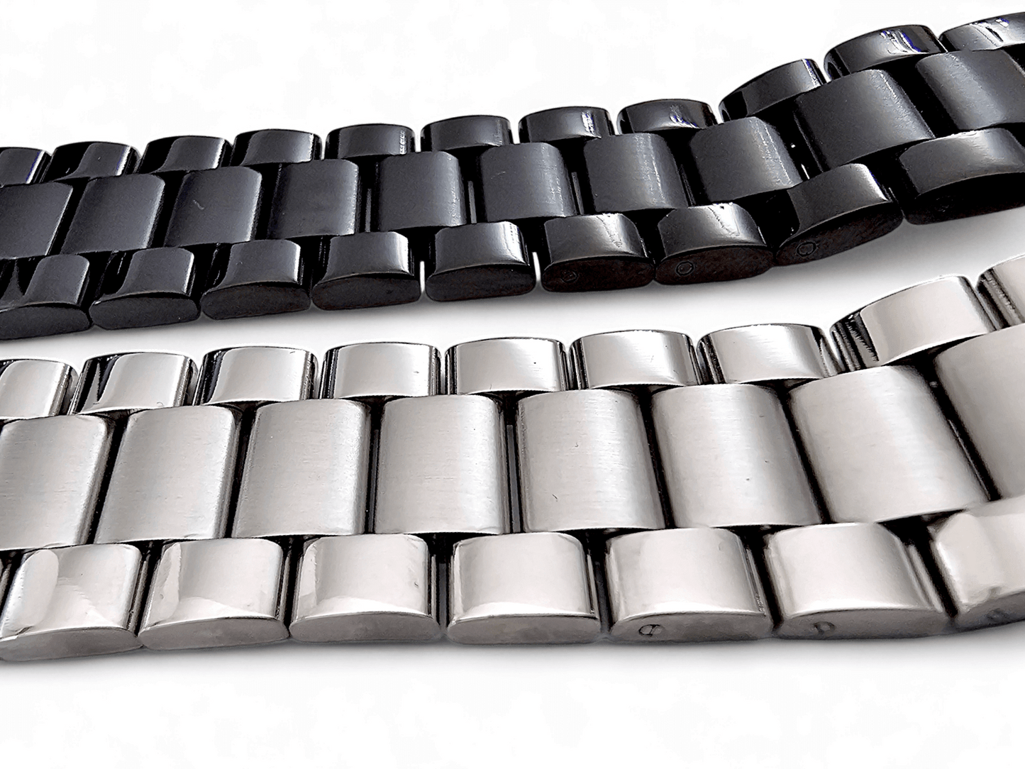 Prestige 316L Srainless Steel Solid Watch Bracelet 18mm 20mm 22mm 24mm PVD Black - Wrist Envy