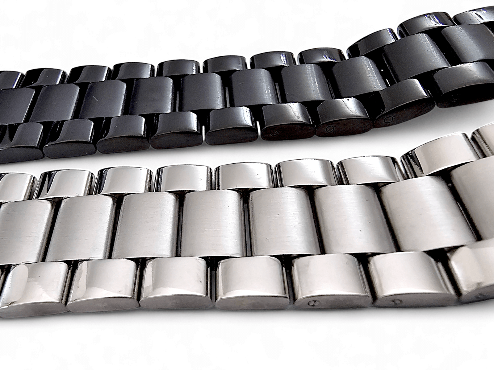 Prestige 316L Srainless Steel Solid Watch Bracelet 18mm 20mm 22mm 24mm PVD Black - Wrist Envy