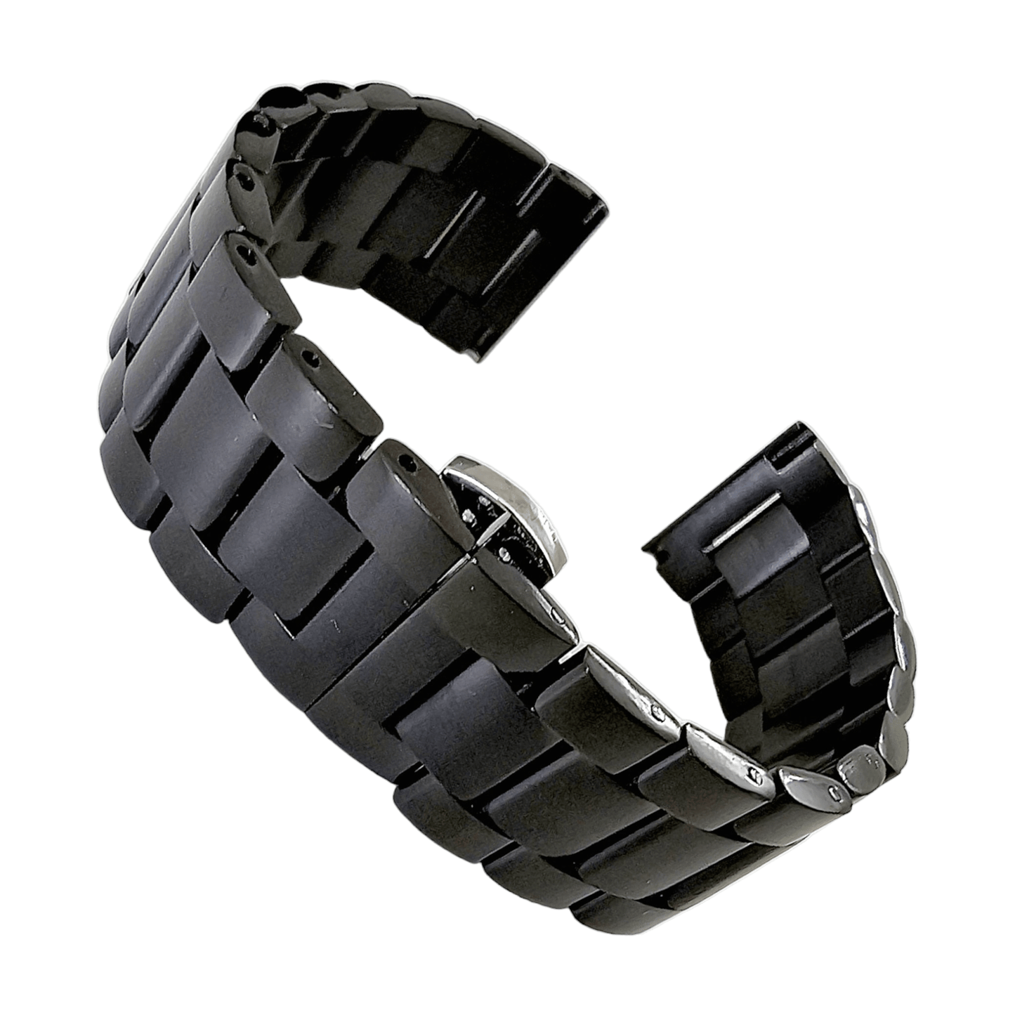 Prestige 316L Srainless Steel Solid Watch Bracelet 18mm 20mm 22mm 24mm PVD Black - Wrist Envy