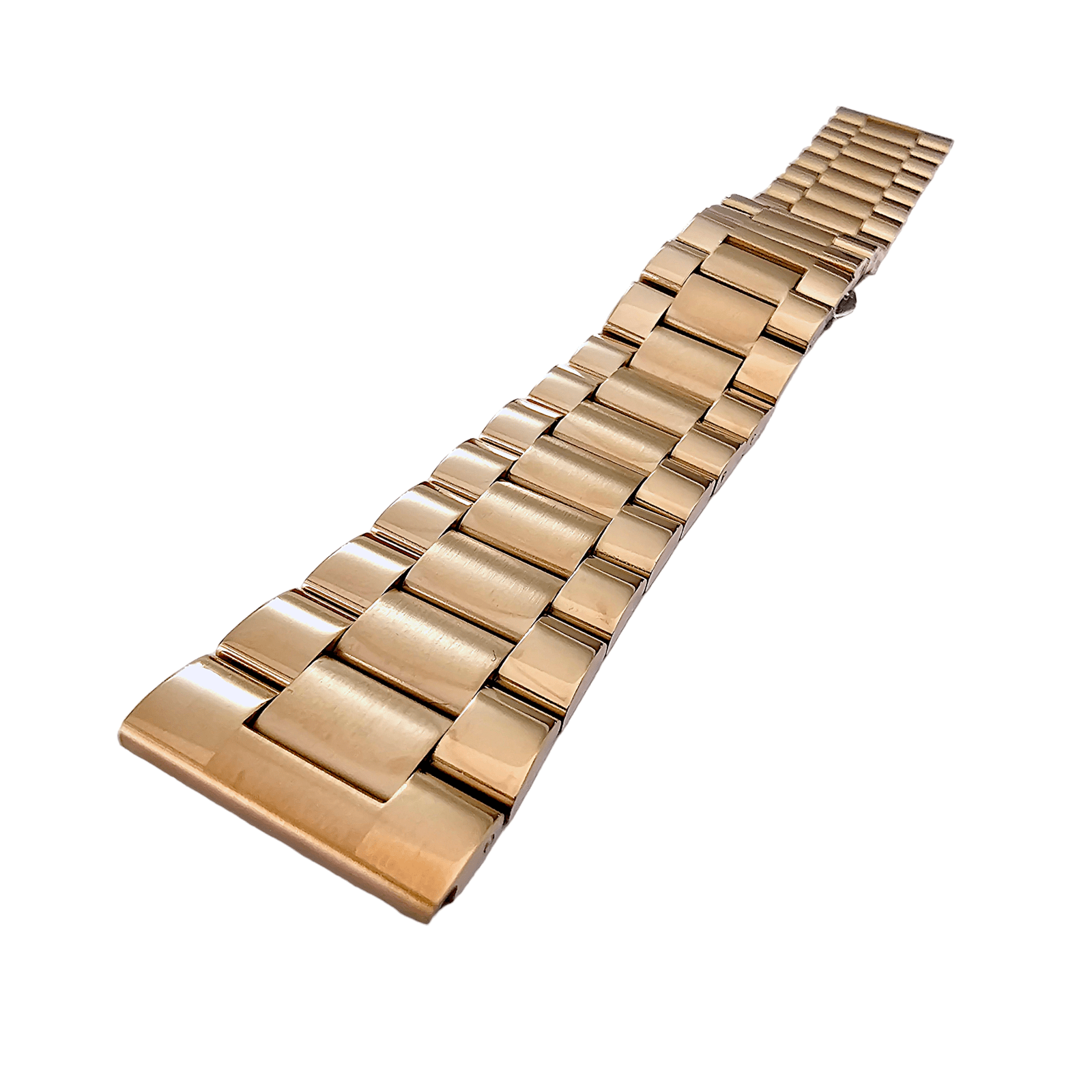 Prestige 316L Srainless Steel Solid Watch Bracelet 18mm 20mm 22mm 24mm PVD Rose Gold - Wrist Envy