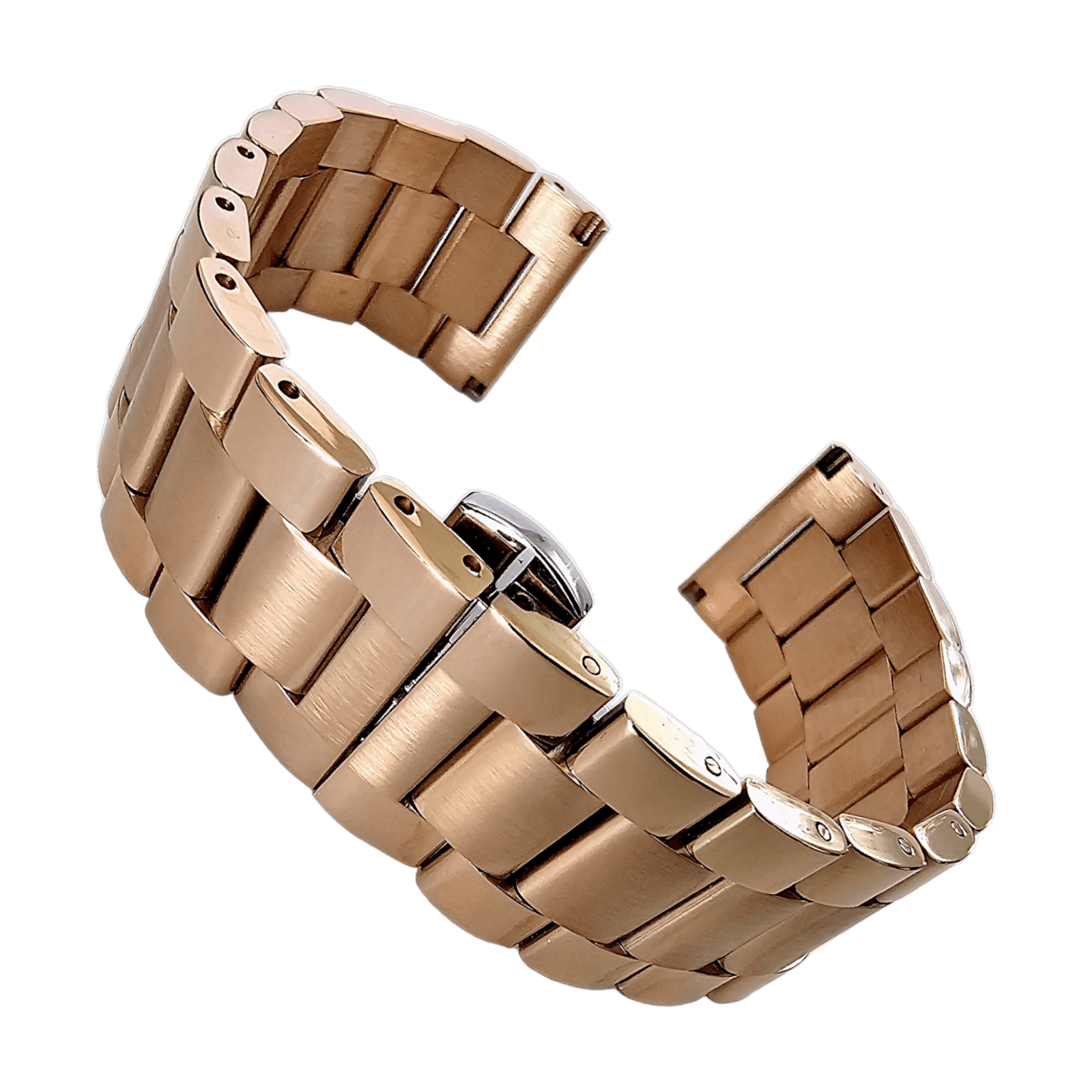 Prestige 316L Srainless Steel Solid Watch Bracelet 18mm 20mm 22mm 24mm PVD Rose Gold - Wrist Envy