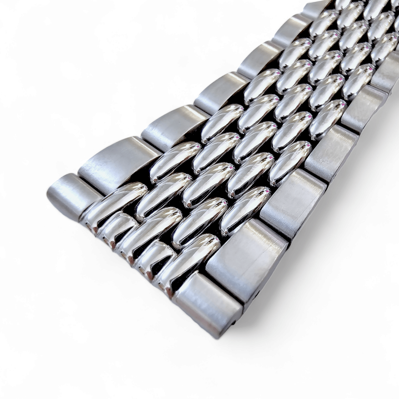 Prestige Beads of Rice Bracelet Watch Strap 316L Stainless Steel 18mm 20mm 22mm - Wrist Envy
