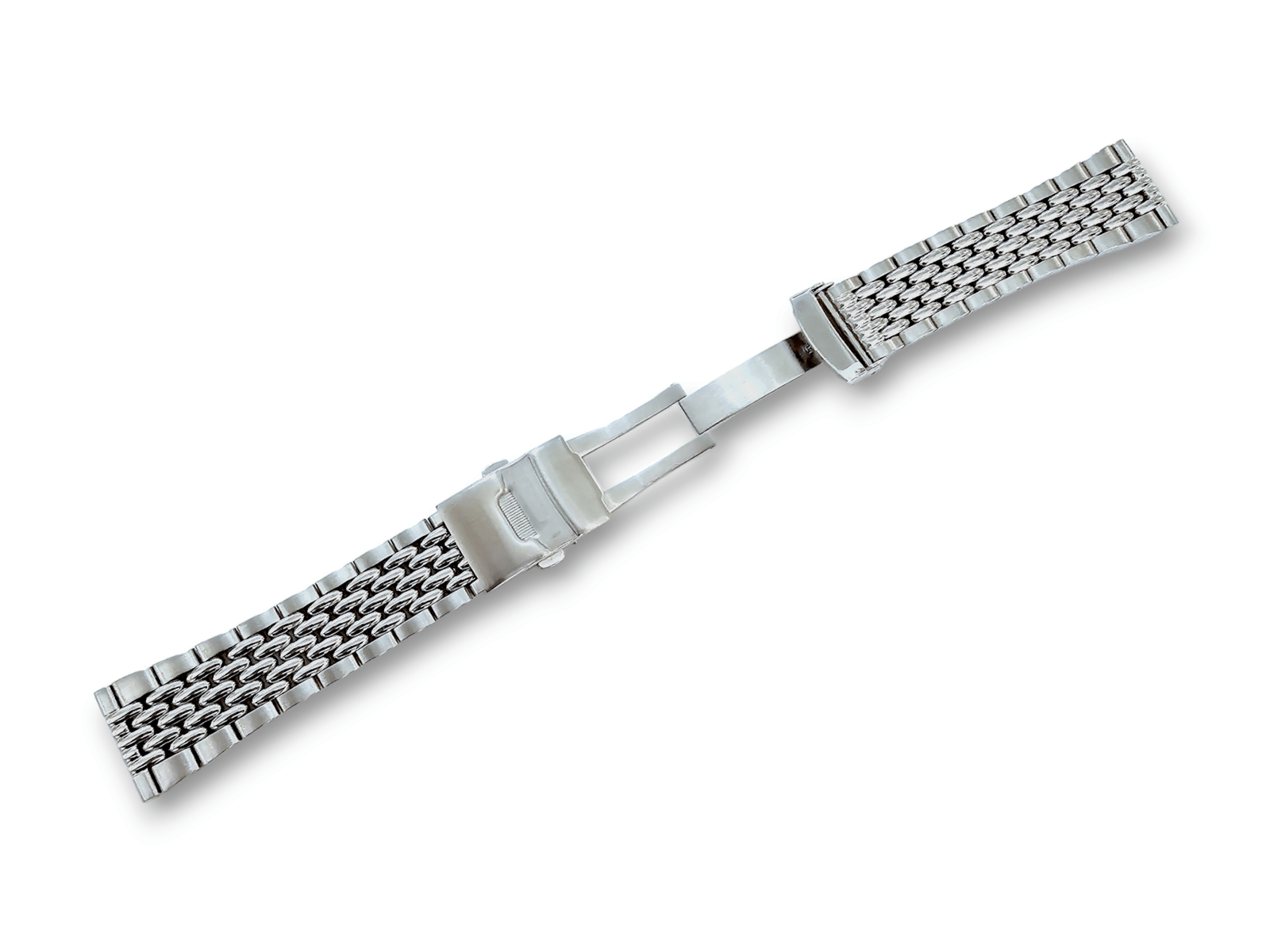 Prestige Beads of Rice Bracelet Watch Strap 316L Stainless Steel 18mm 20mm 22mm - Wrist Envy
