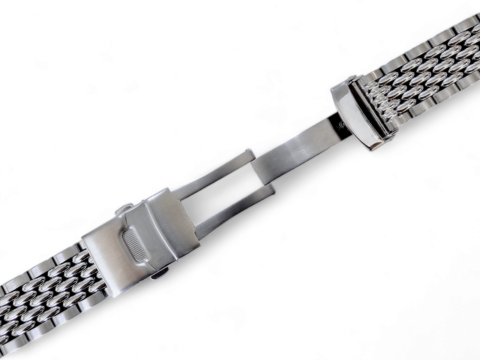 Prestige Beads of Rice Bracelet Watch Strap 316L Stainless Steel 18mm 20mm 22mm - Wrist Envy