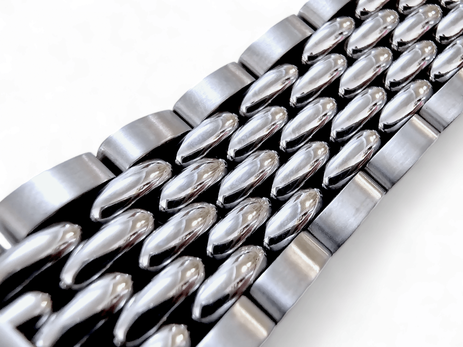 Prestige Beads of Rice Bracelet Watch Strap 316L Stainless Steel 18mm 20mm 22mm - Wrist Envy